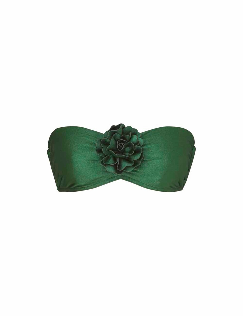WAVERLY FLOWER BANDEAU BRA - 1