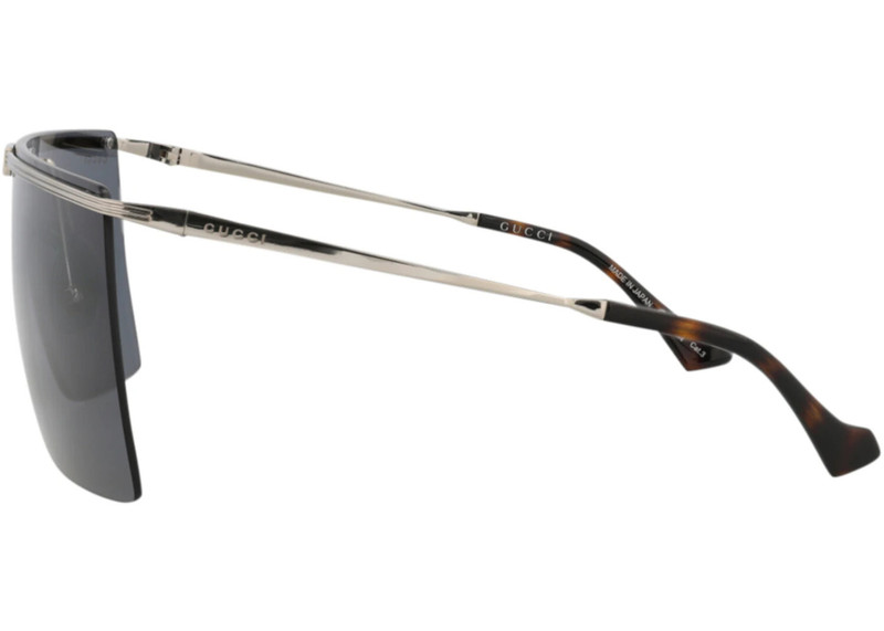 Gucci Sunglasses Shield-Frame Metal Silver Silver Grey (GG1096S-30013075-001) 3