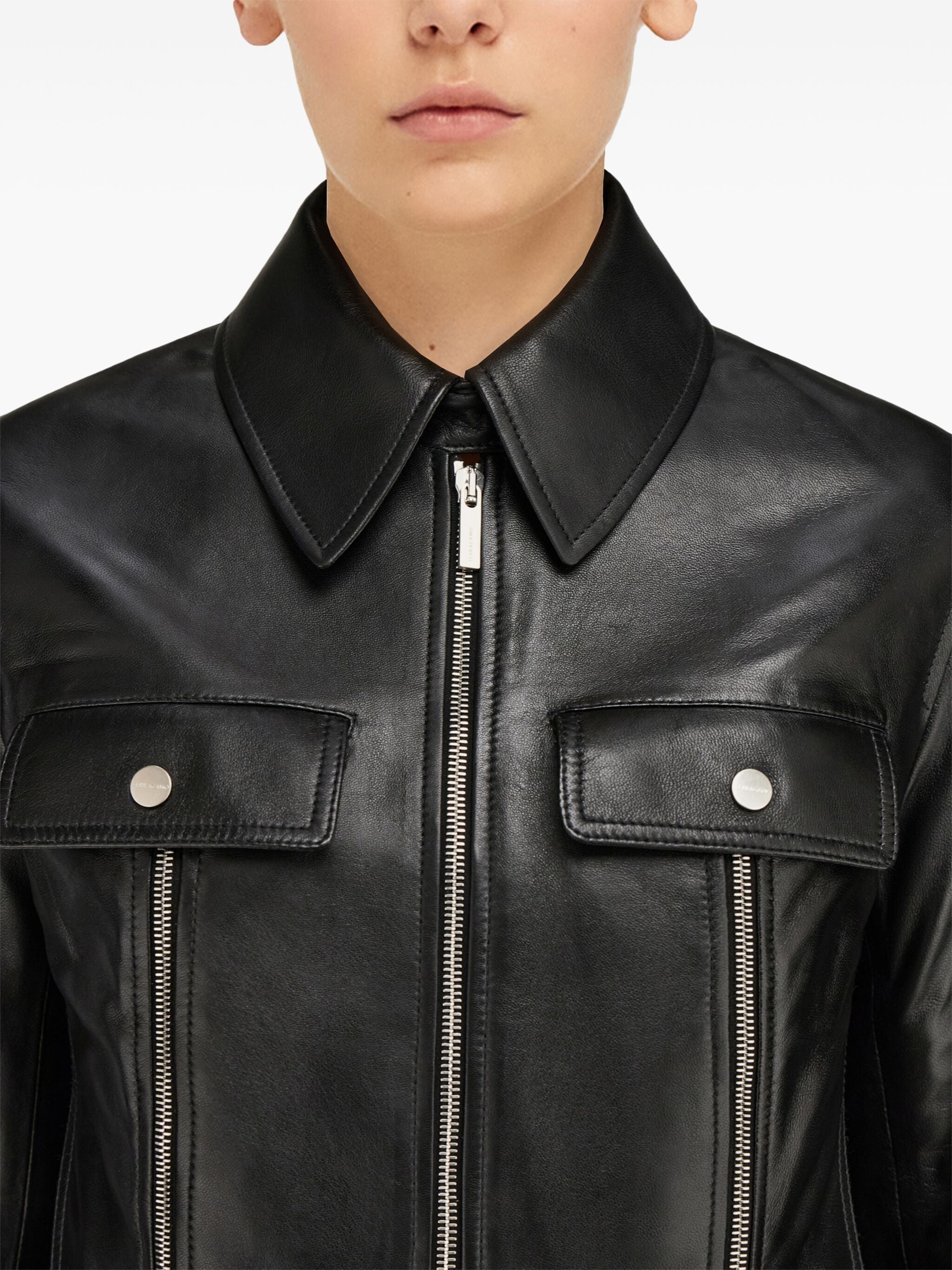 Leather Biker Jacket - 2