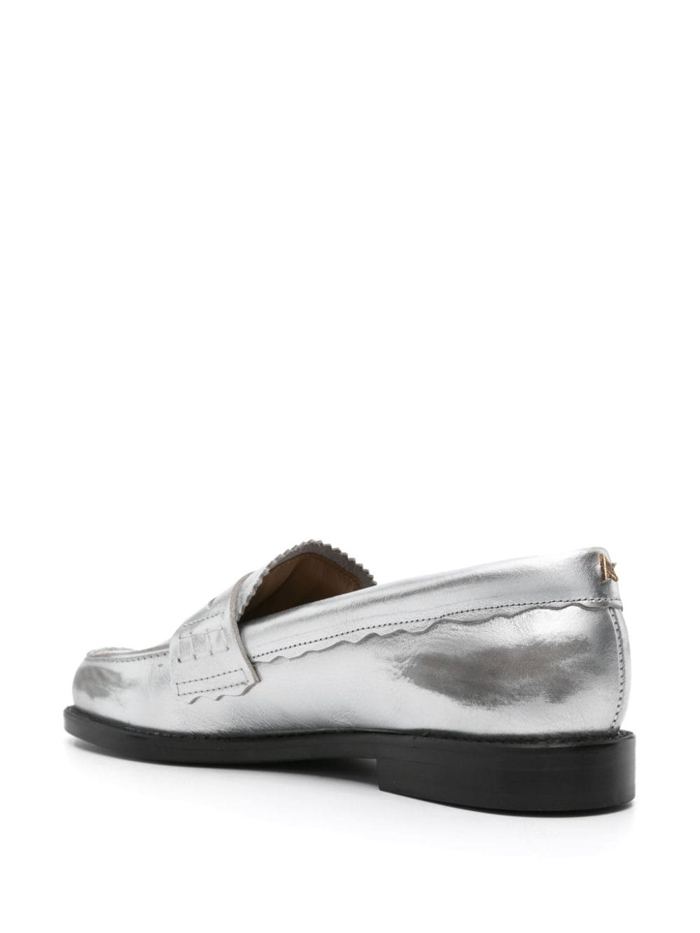 Jerry metallic leather loafers - 3