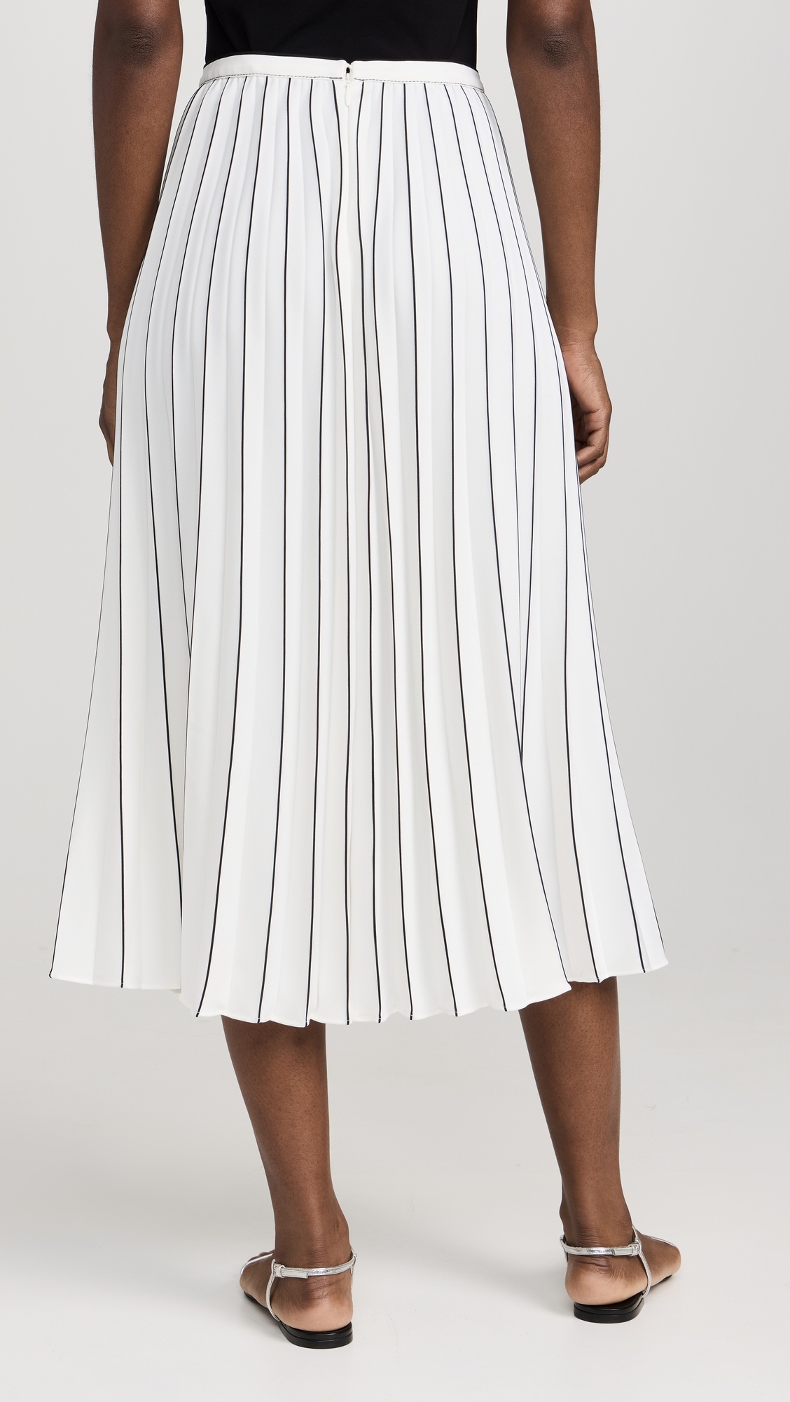 Pleated Miles Skirt in Crepe - 2