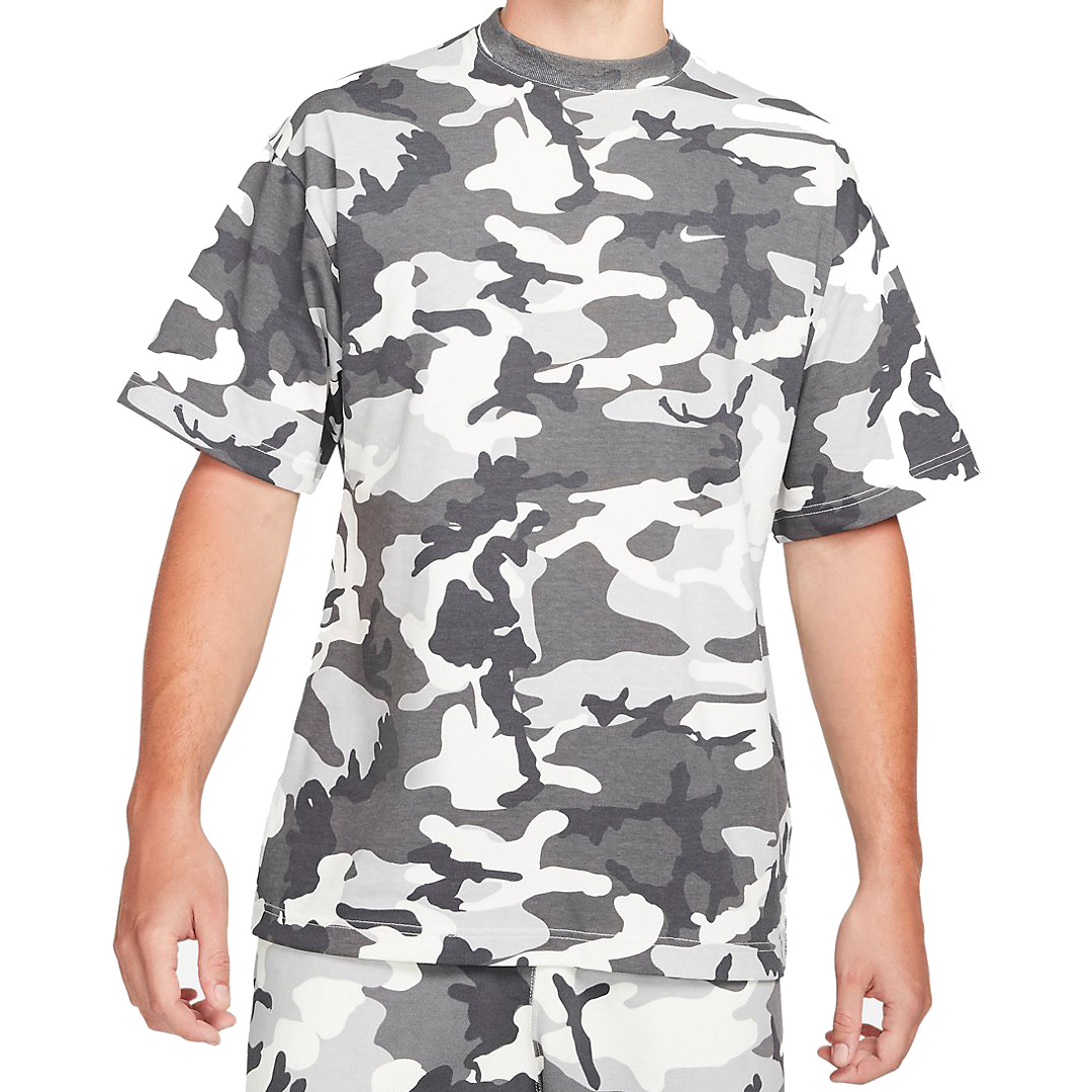 Nike NRG Solo Swoosh Camo Tee 'Grey White' DN1260-133 - 1