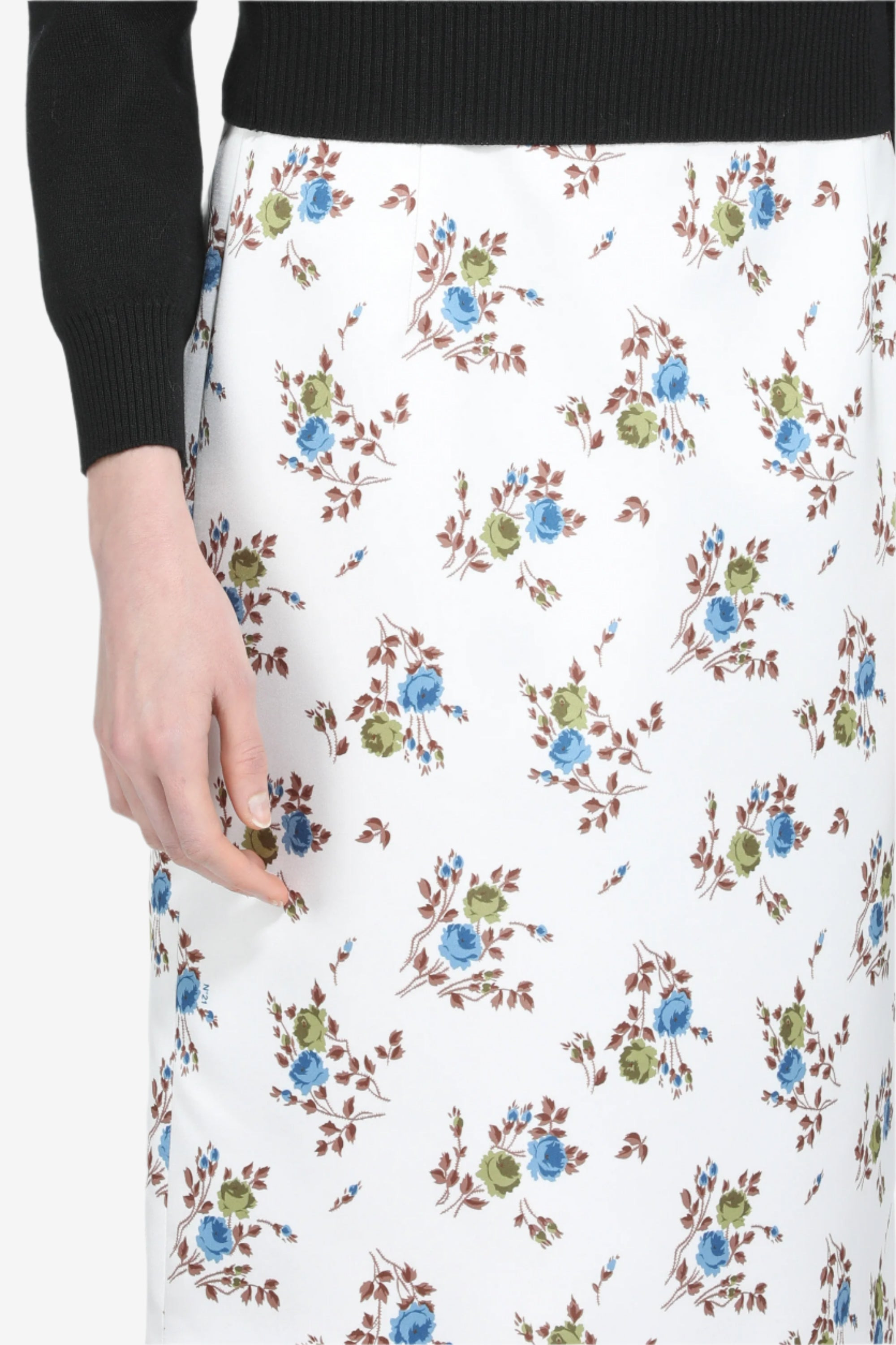 PENCIL SKIRT WITH FLORAL PRINT - 5