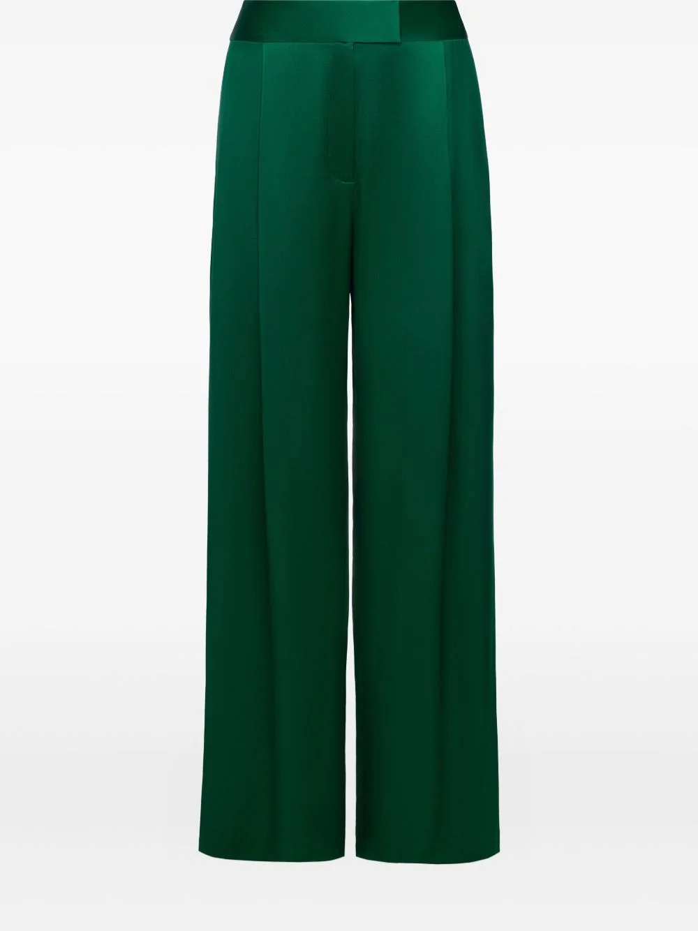pleated satin trousers - 1