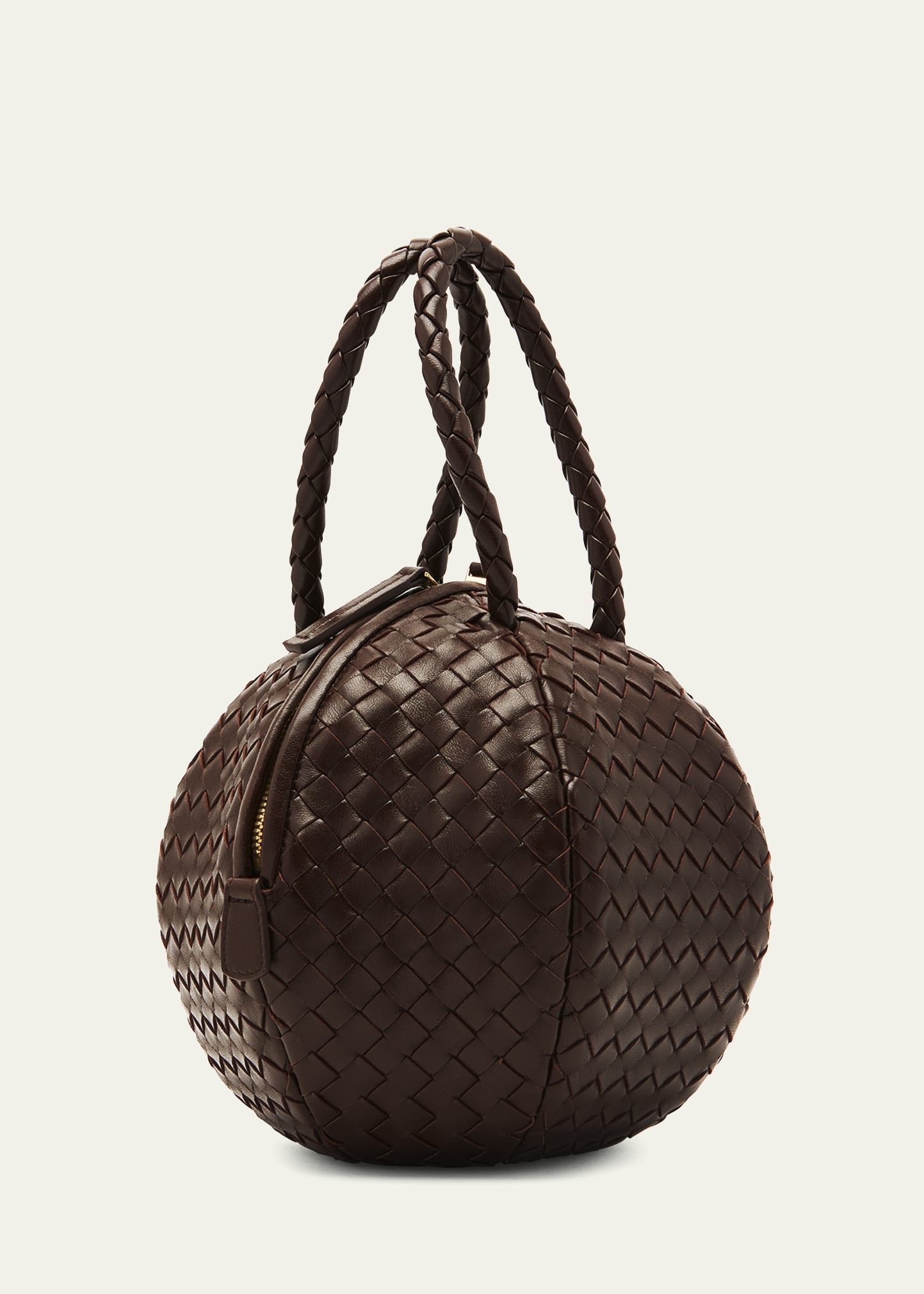 Mava Intrecciato Lambskin Top-Handle Bag - 3