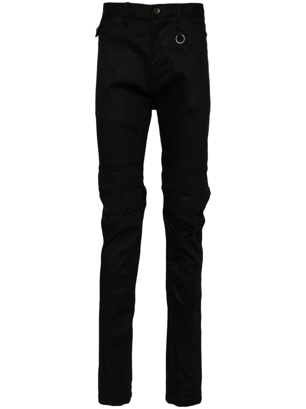 slim distressed trousers - 1