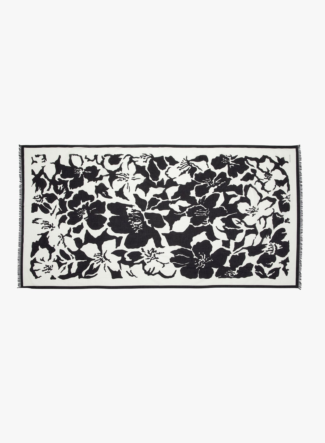 HIBISCUS PRINT SCARF - 1
