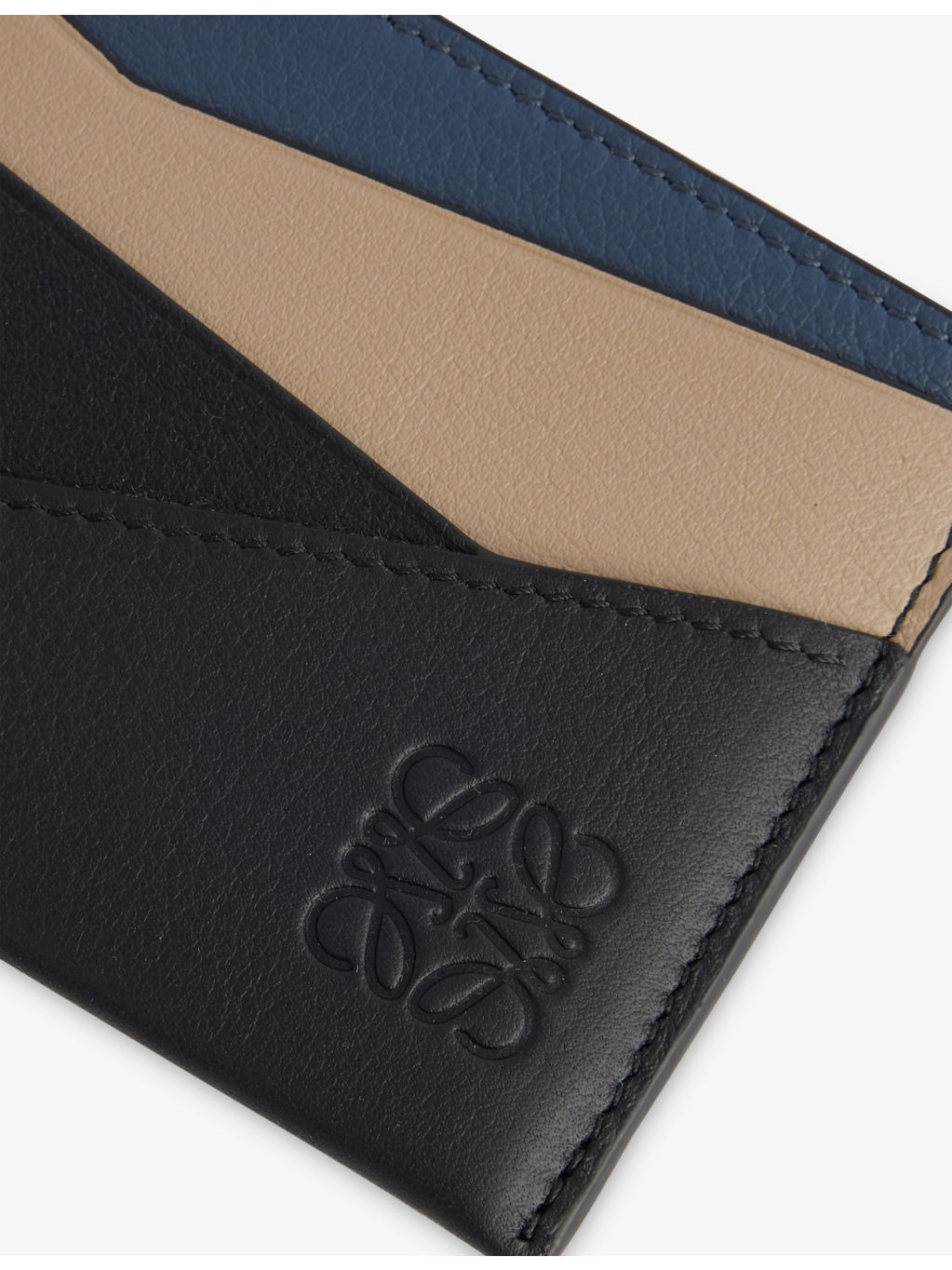 Puzzle Edge Leather Card Holder - 2