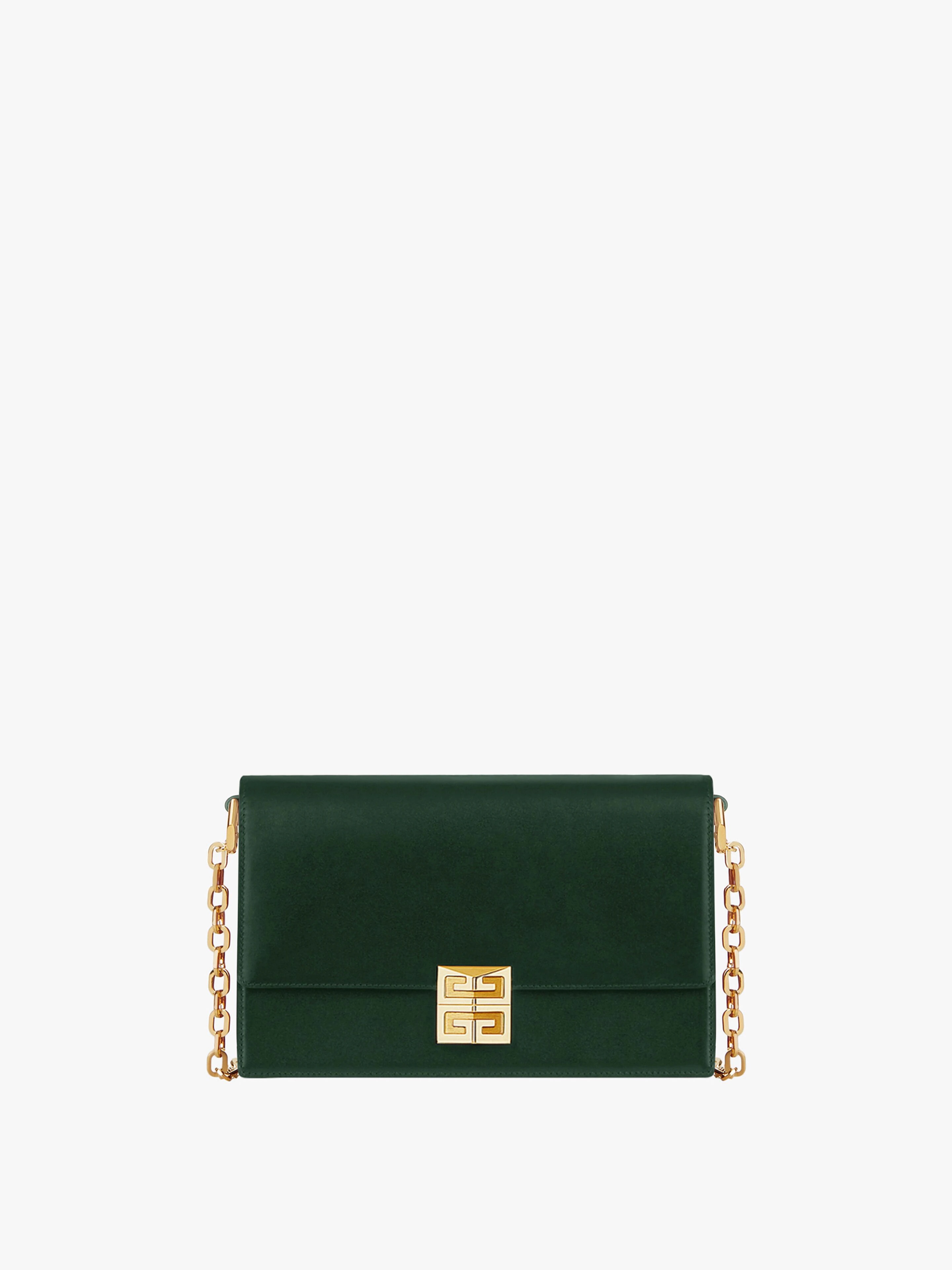 MEDIUM 4G BAG IN BOX LEATHER WITH CHAIN - 1