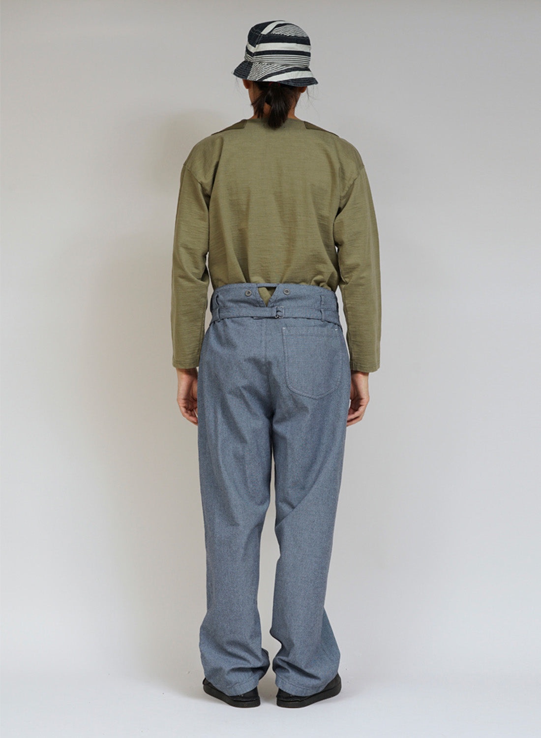New Workwear Pant Broken Twill in Washed Blue - 4