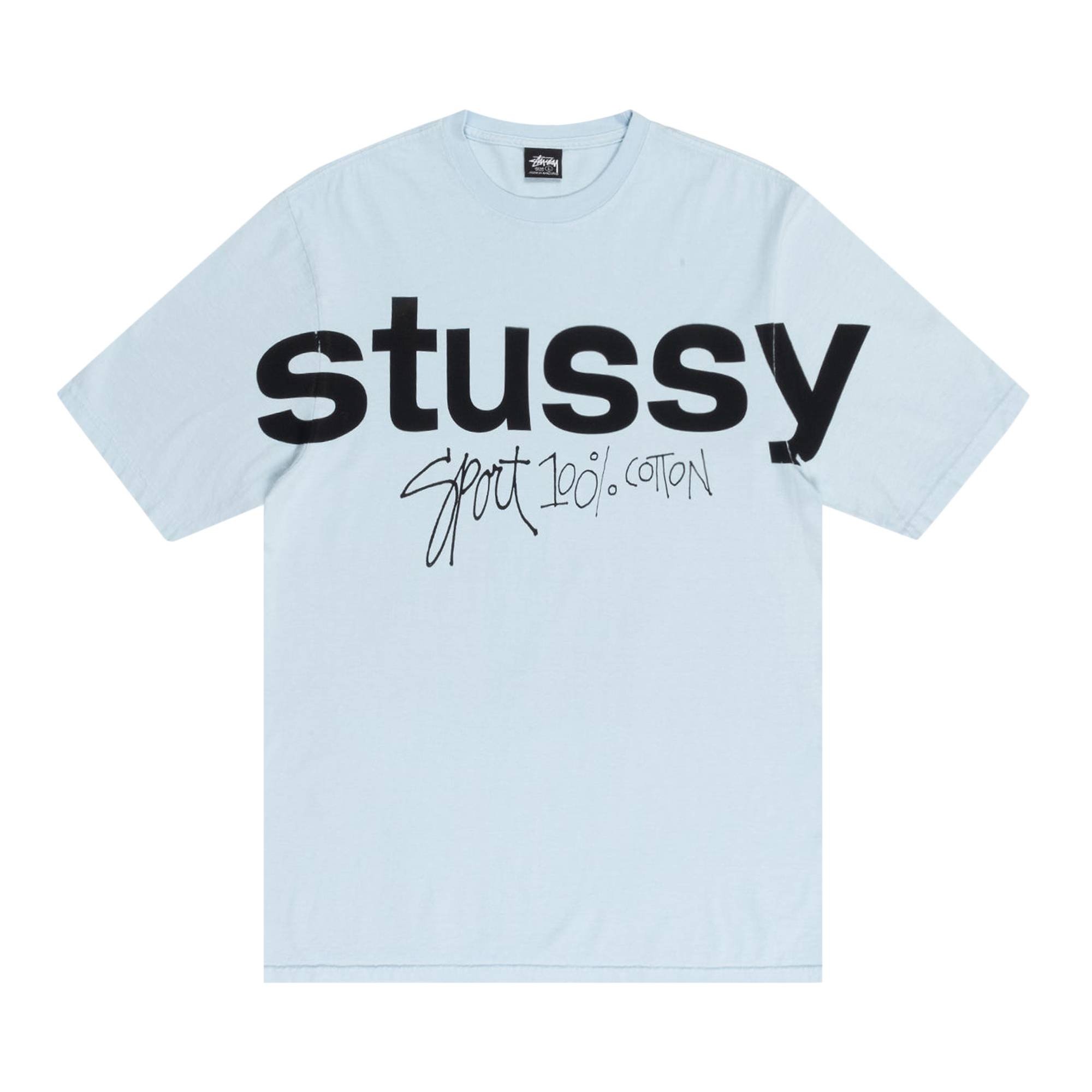 Stüssy Stussy Sport 100% Pigment Dyed Tee 'Sky Blue' | REVERSIBLE