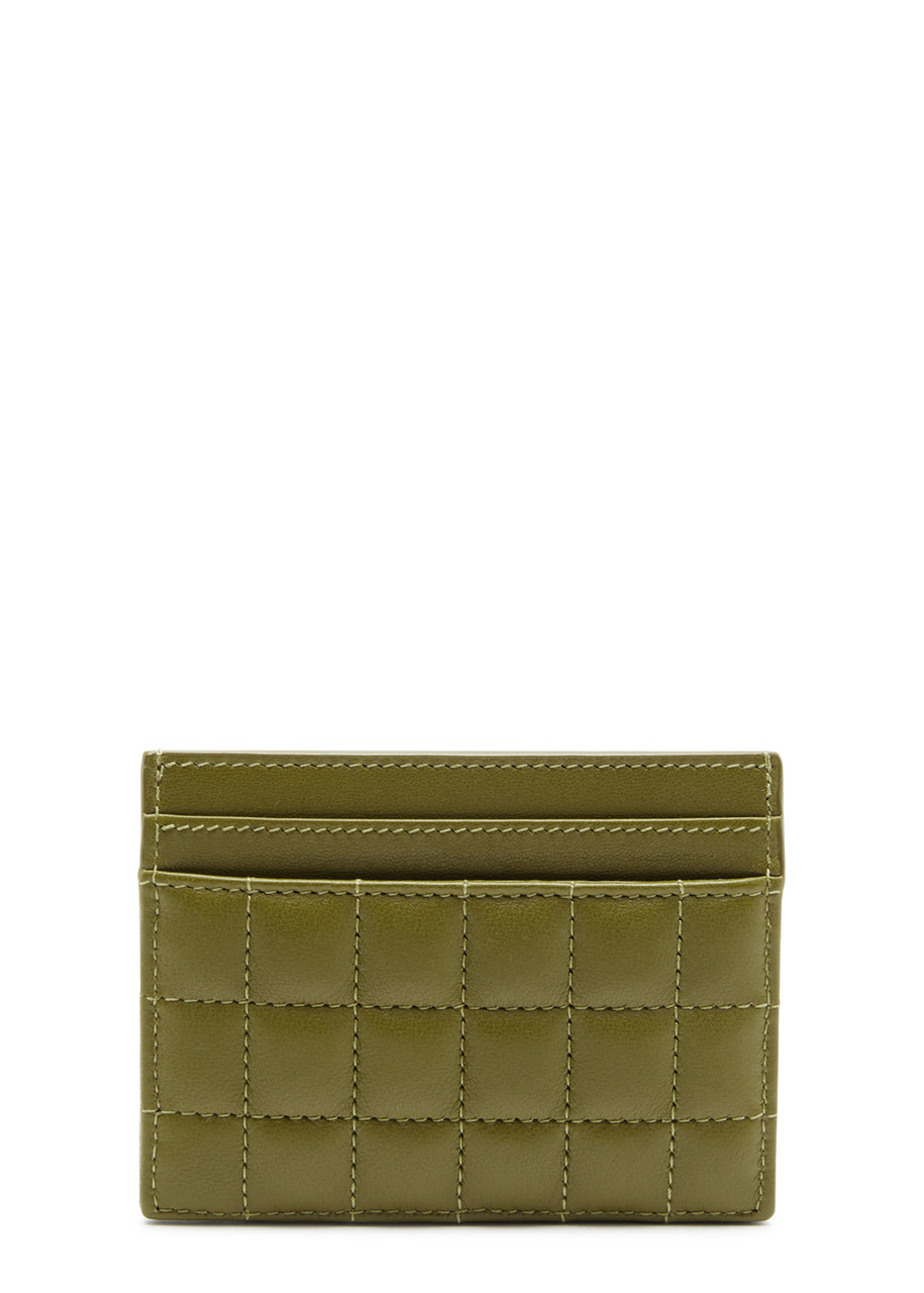 Quilted leather card holder - 2