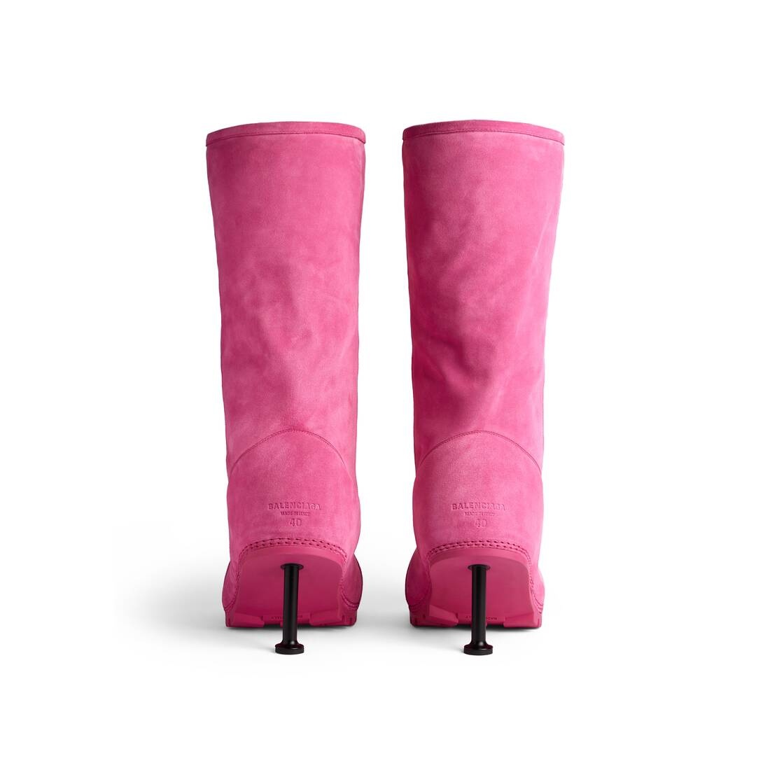 Women's Alaska Fur 90mm High Boot in Dark Pink - 5