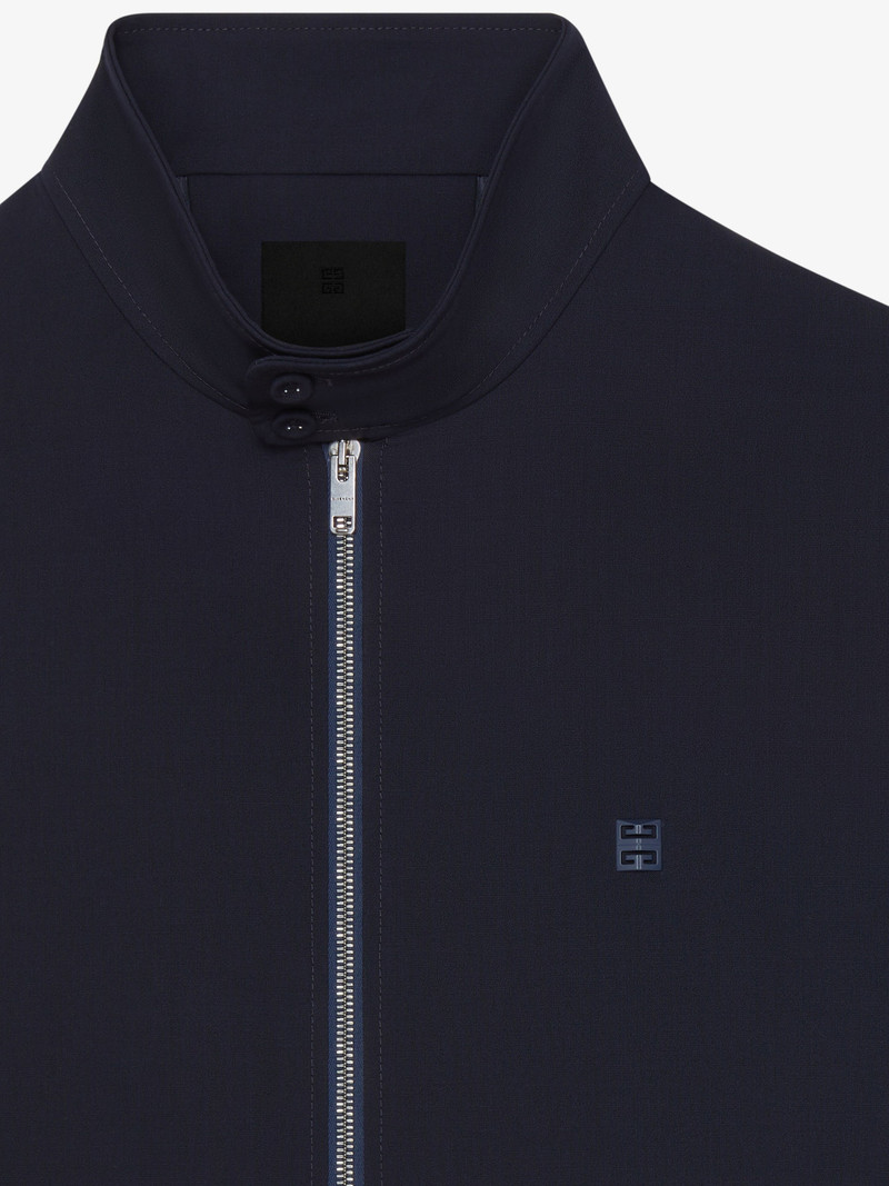 HARRINGTON JACKET IN WOOL POPLIN WITH 4G DETAIL 5