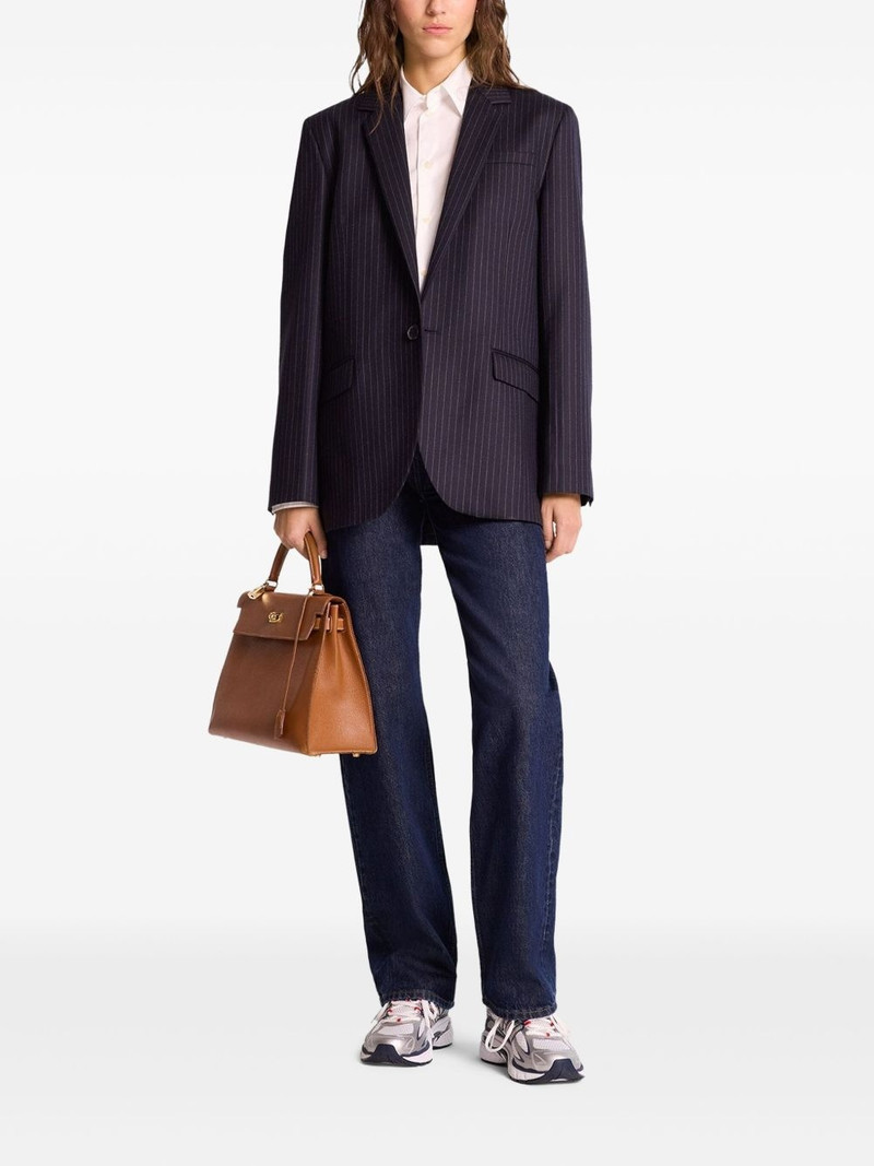 Sporty & Rich pinstripe tailored blazer outlook