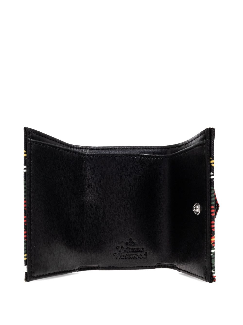 orb-embellished plaid wallet - 5