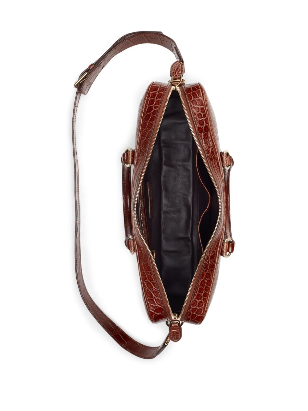 crocodile-embossed briefcase - 4