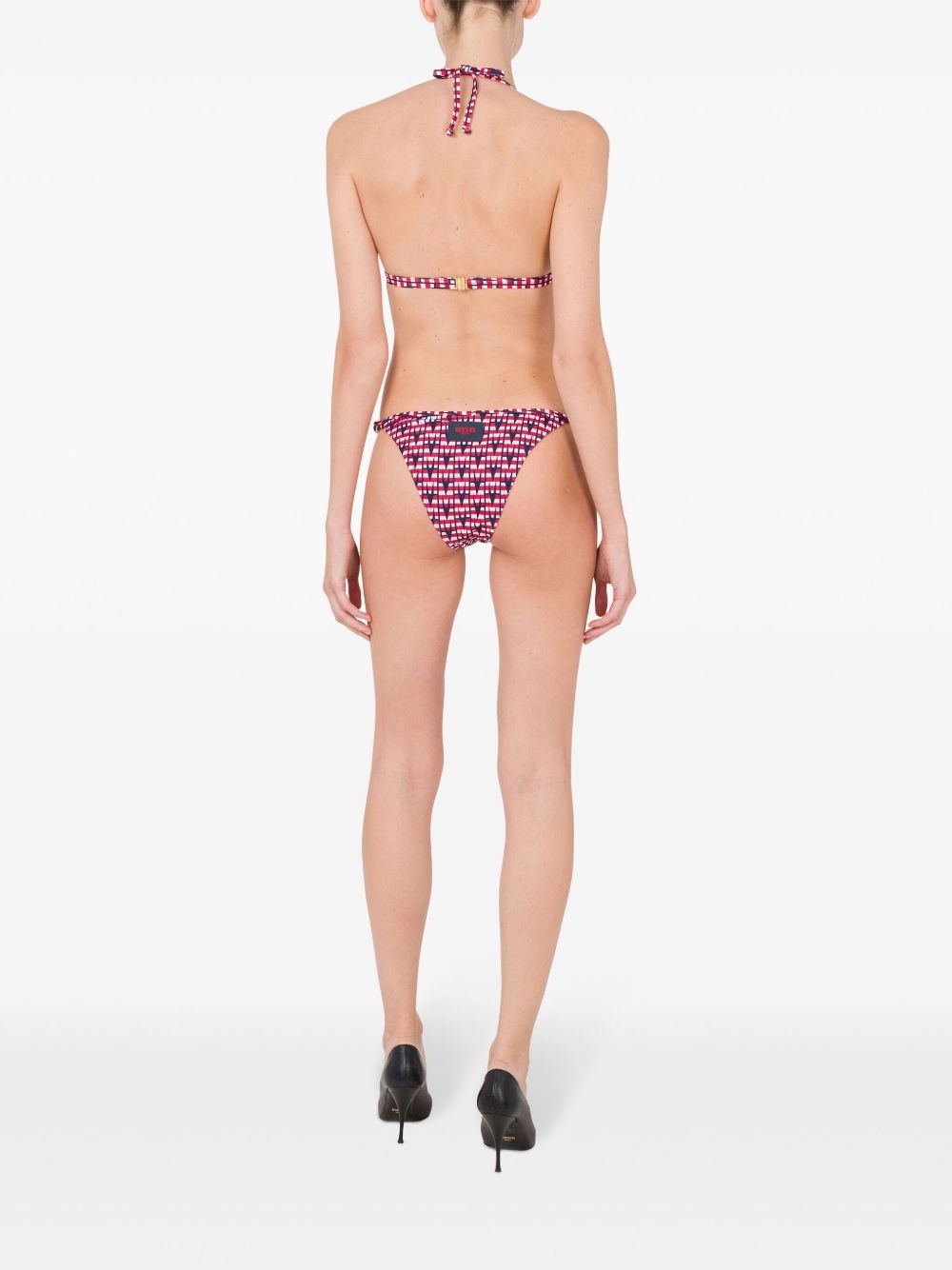 logo-print bikini top - 4