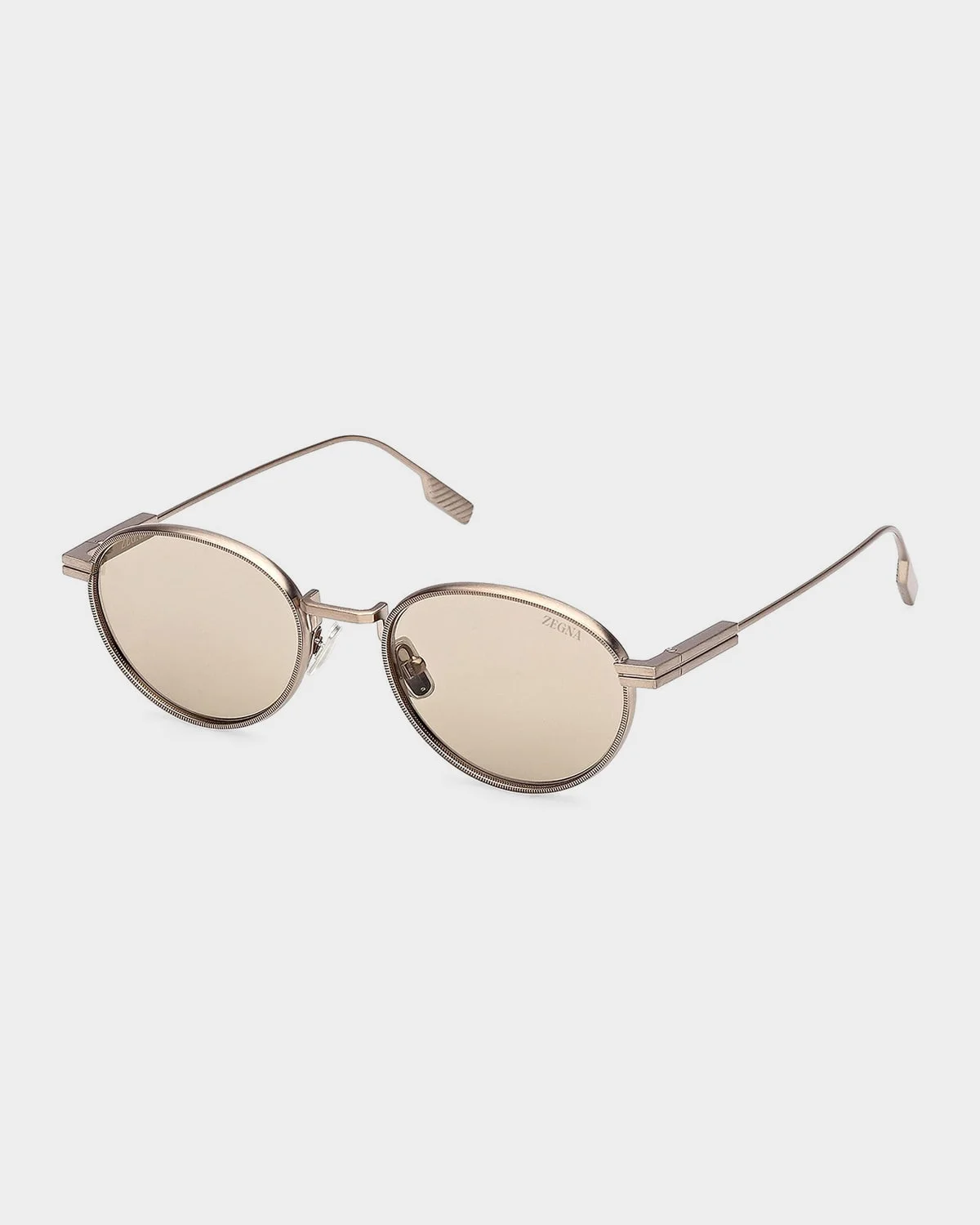 52mm Acetate & Metal Round Sunglasses - 1