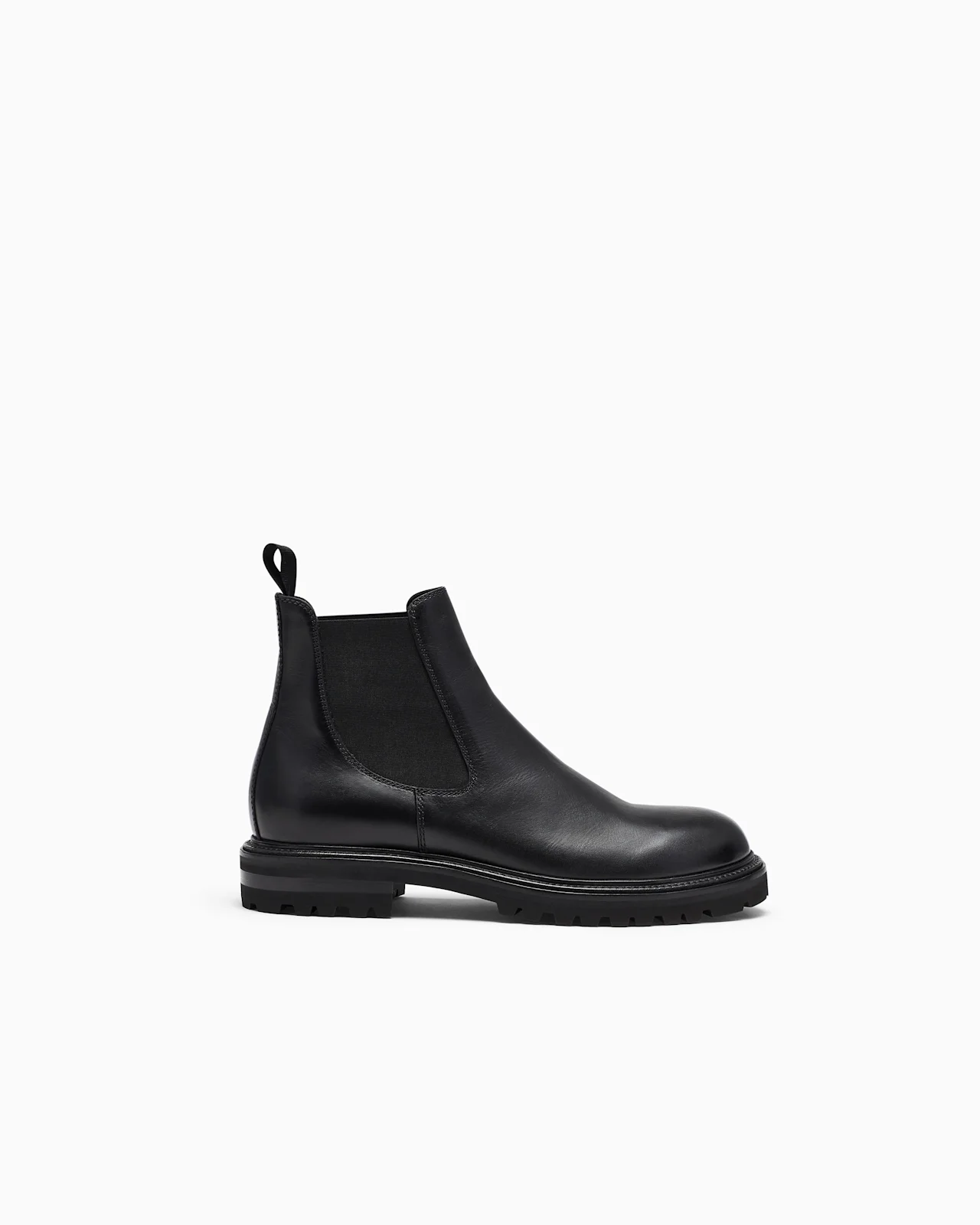 BOOTS IN NAPPA LEATHER AND RUBBER - 1