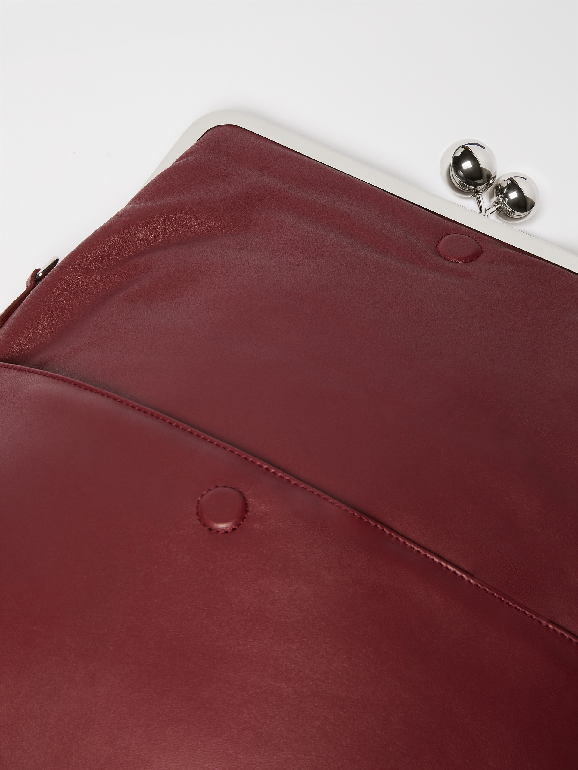 SLALOM Nappa leather clutch-style Pasticcino Bag - 5