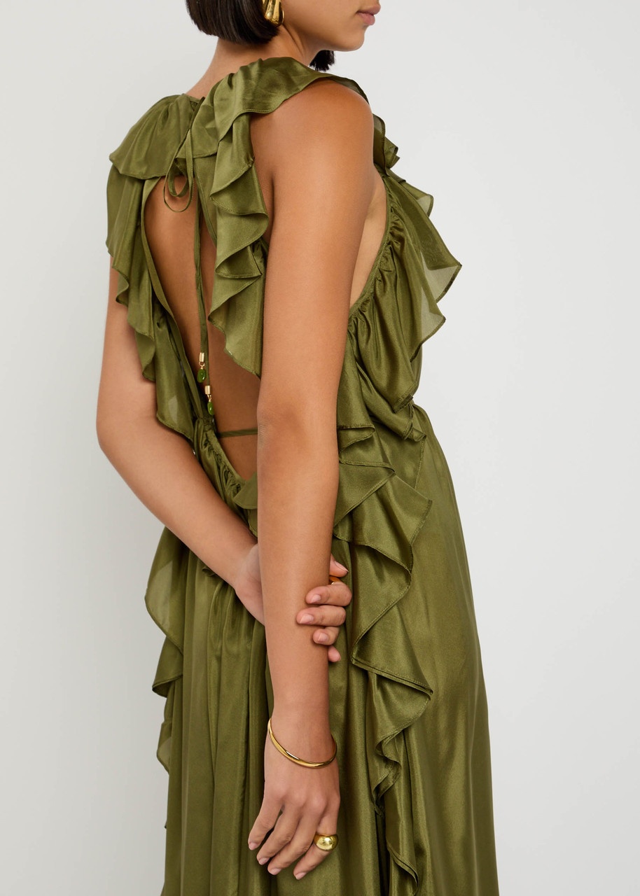 Zimmermann Cascadian Ruffled Silk Maxi Dress - 4