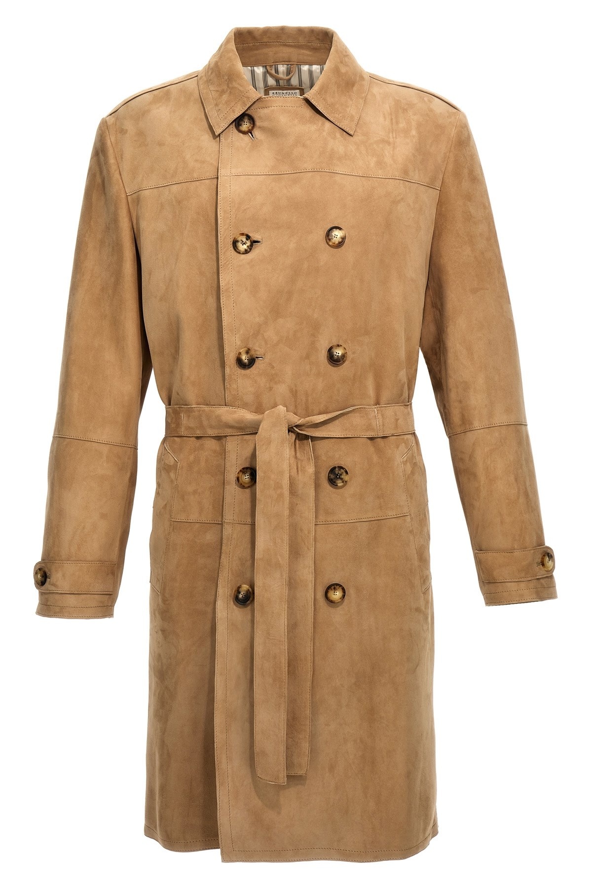 Suede trench coat - 3