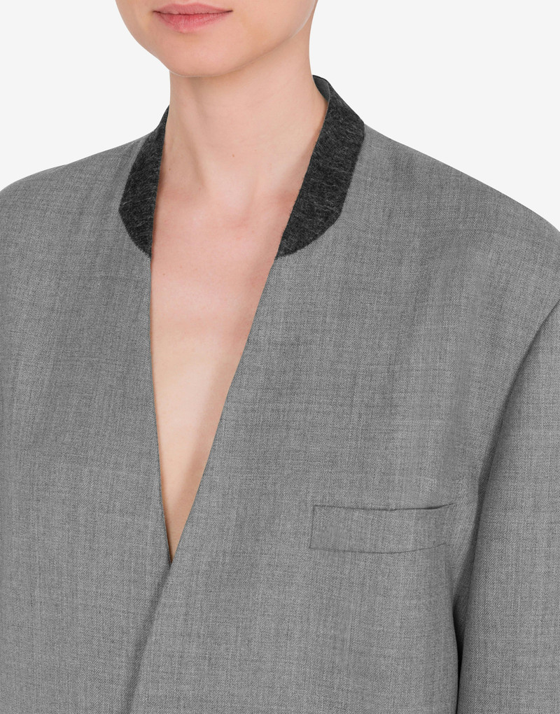 JACKET IN DYED WOOLEN CLOTH 4