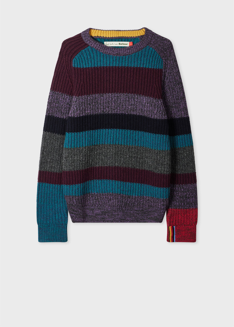 Paul Smith loves Barbour - Multi Stripe Crew Neck Sweater 1