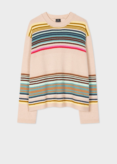 Paul Smith Wool-Blend Stripe Sweater with Matching Scarf outlook