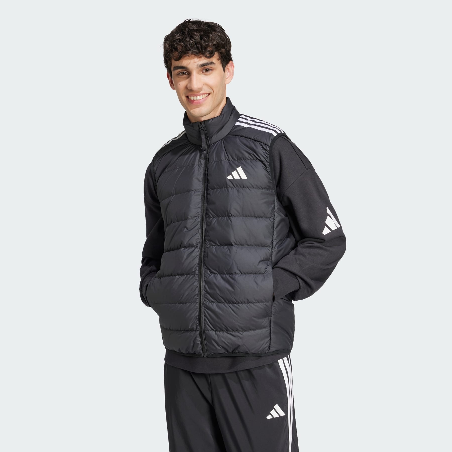 Essentials 3-Stripes Light Down Vest - 2