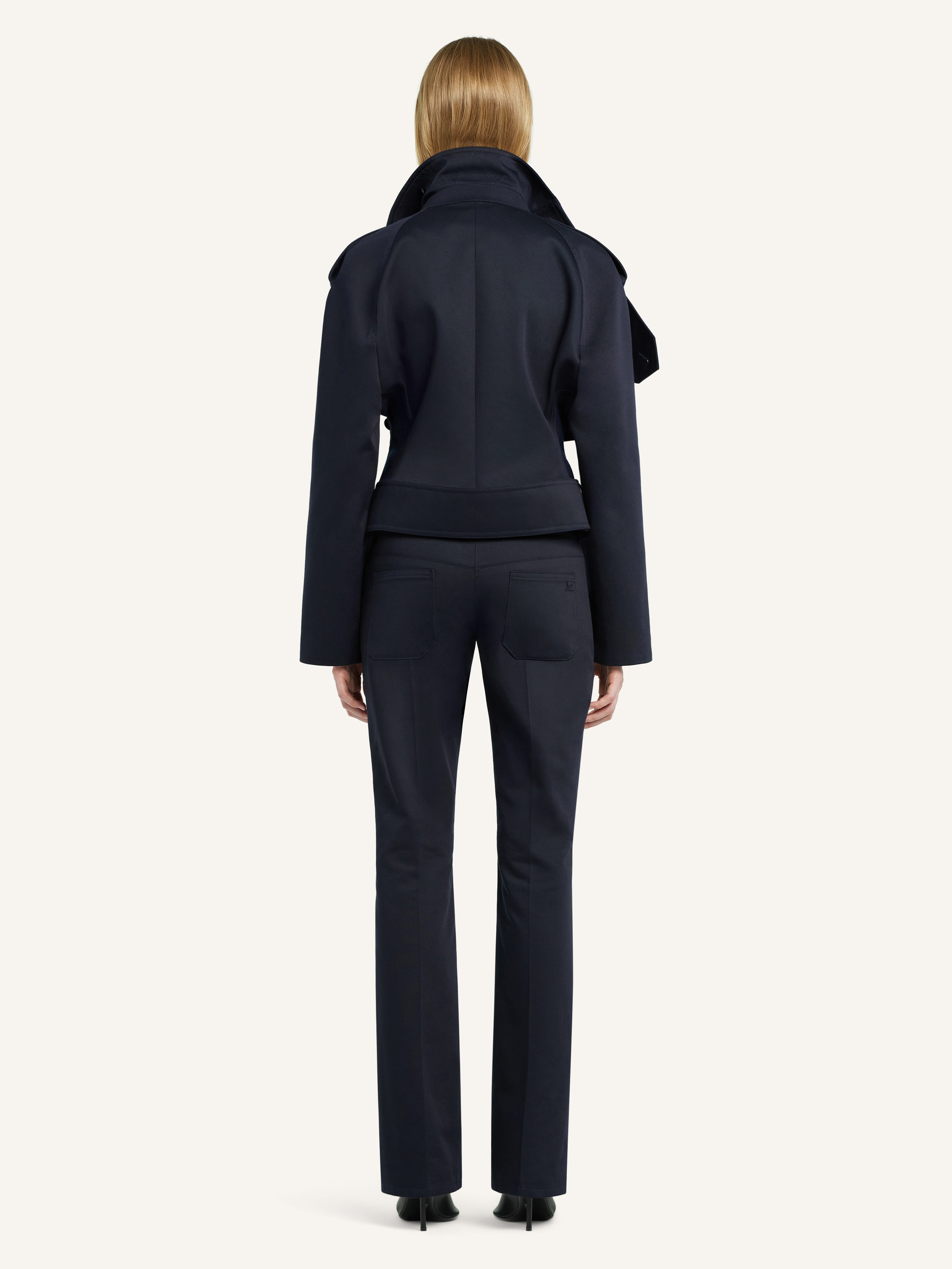 BELTED BOOTCUT PANTS - 4