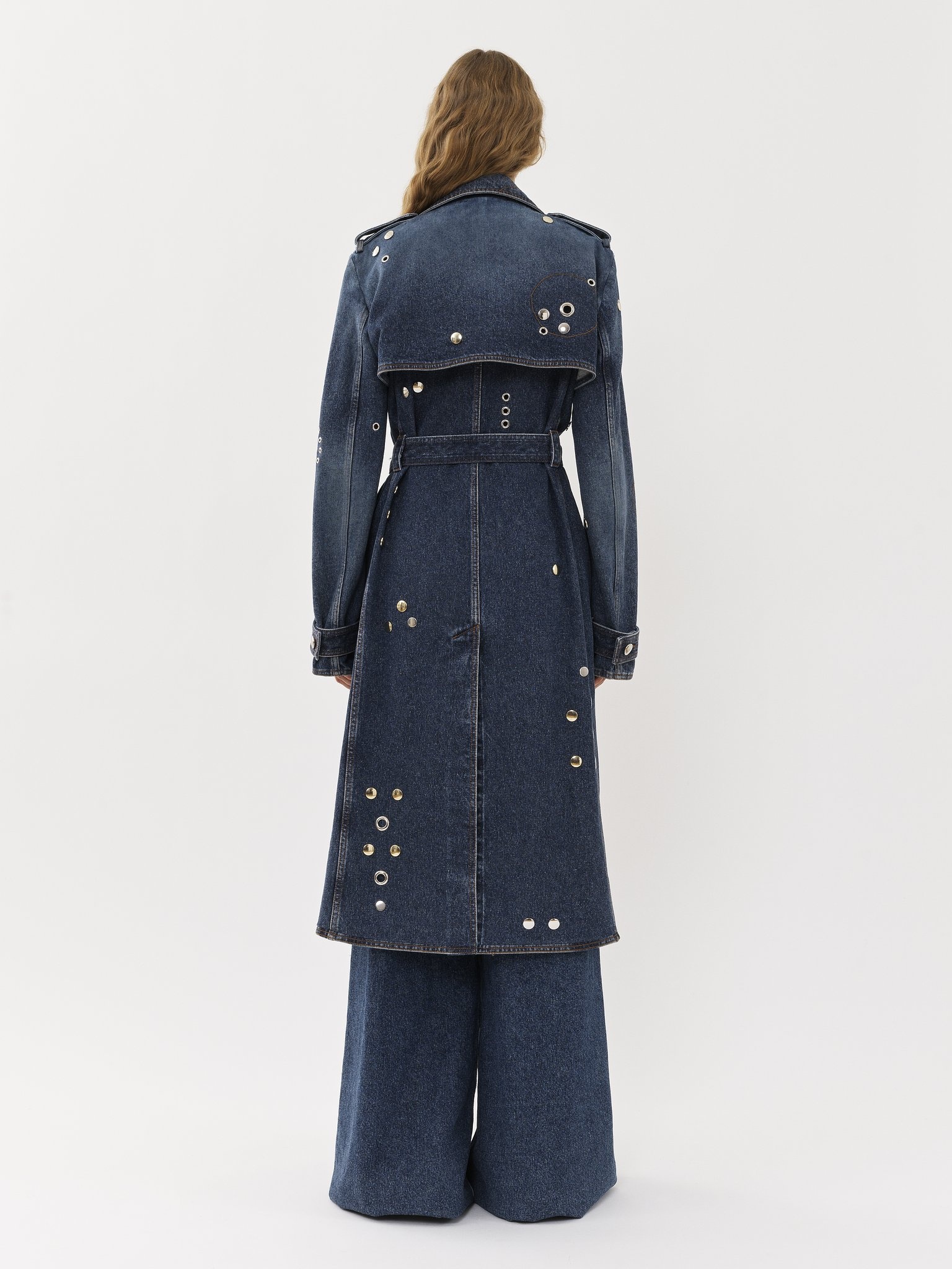EMBELLISHED TRENCH COAT - 4