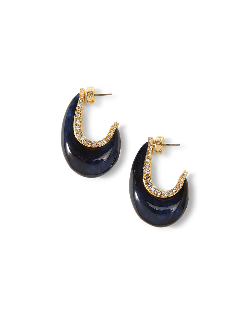 RESIN J-HOOP EARRING 5