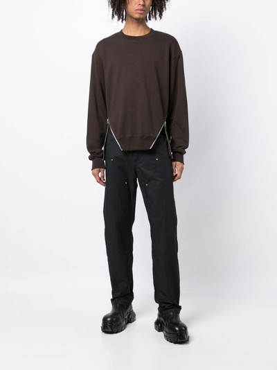 HELIOT EMIL™ zip-details cotton sweatshirt outlook