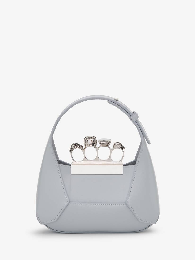 Women's The Jewelled Hobo Mini Bag in Dust - 3