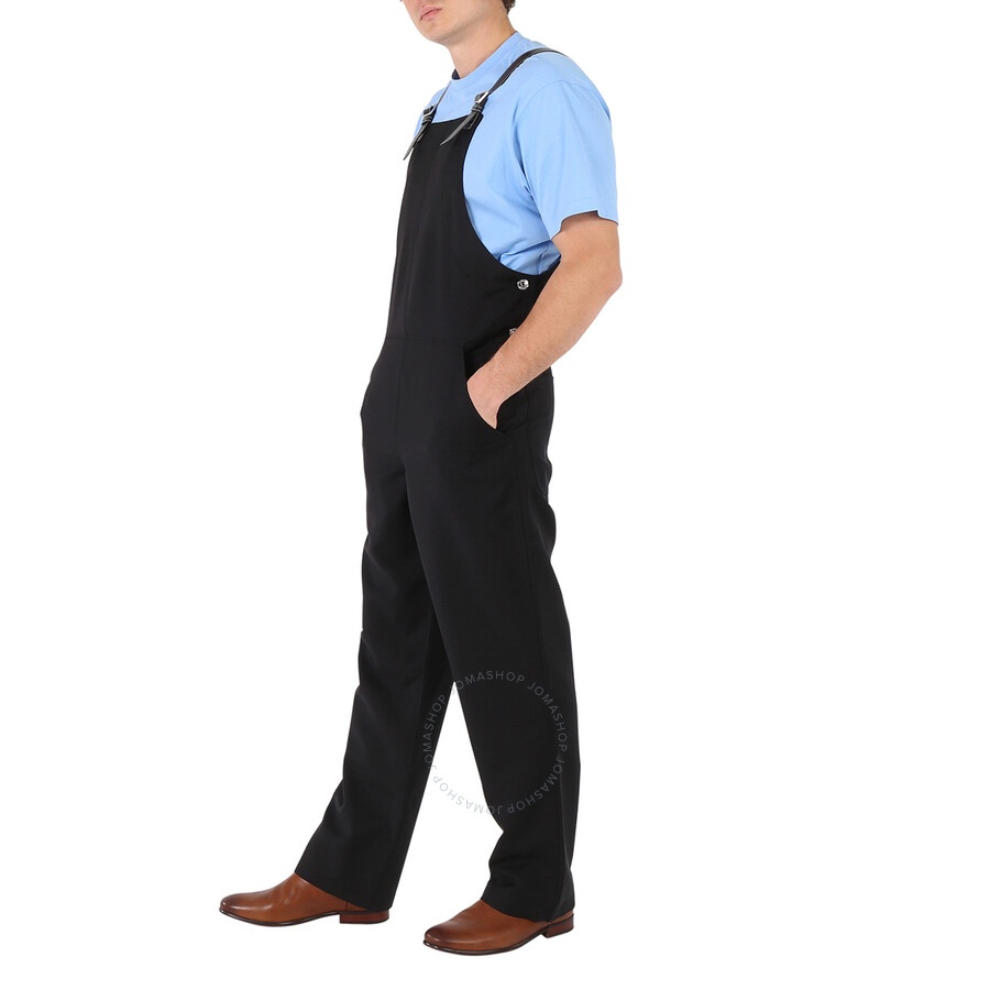 Burberry Men's Black Bib-Front Technical Overalls - 6