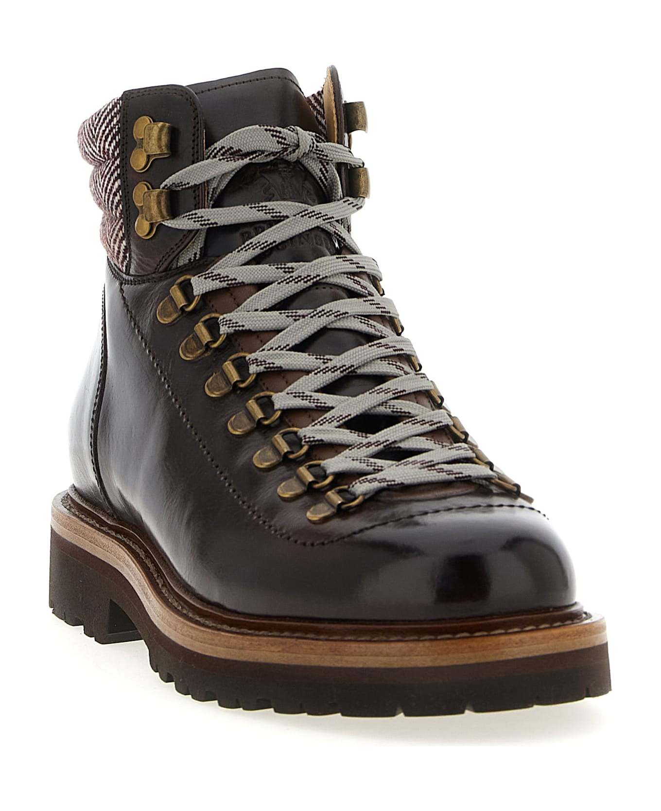 Herringbone Insert Ankle Boots - 2
