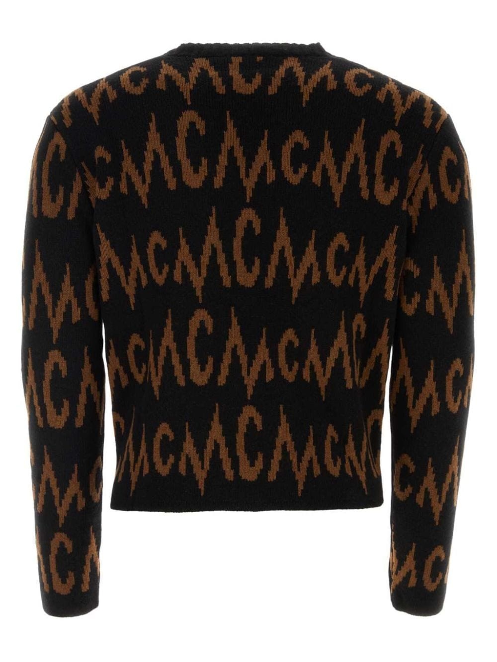 intarsia-knit logo cardigan - 2