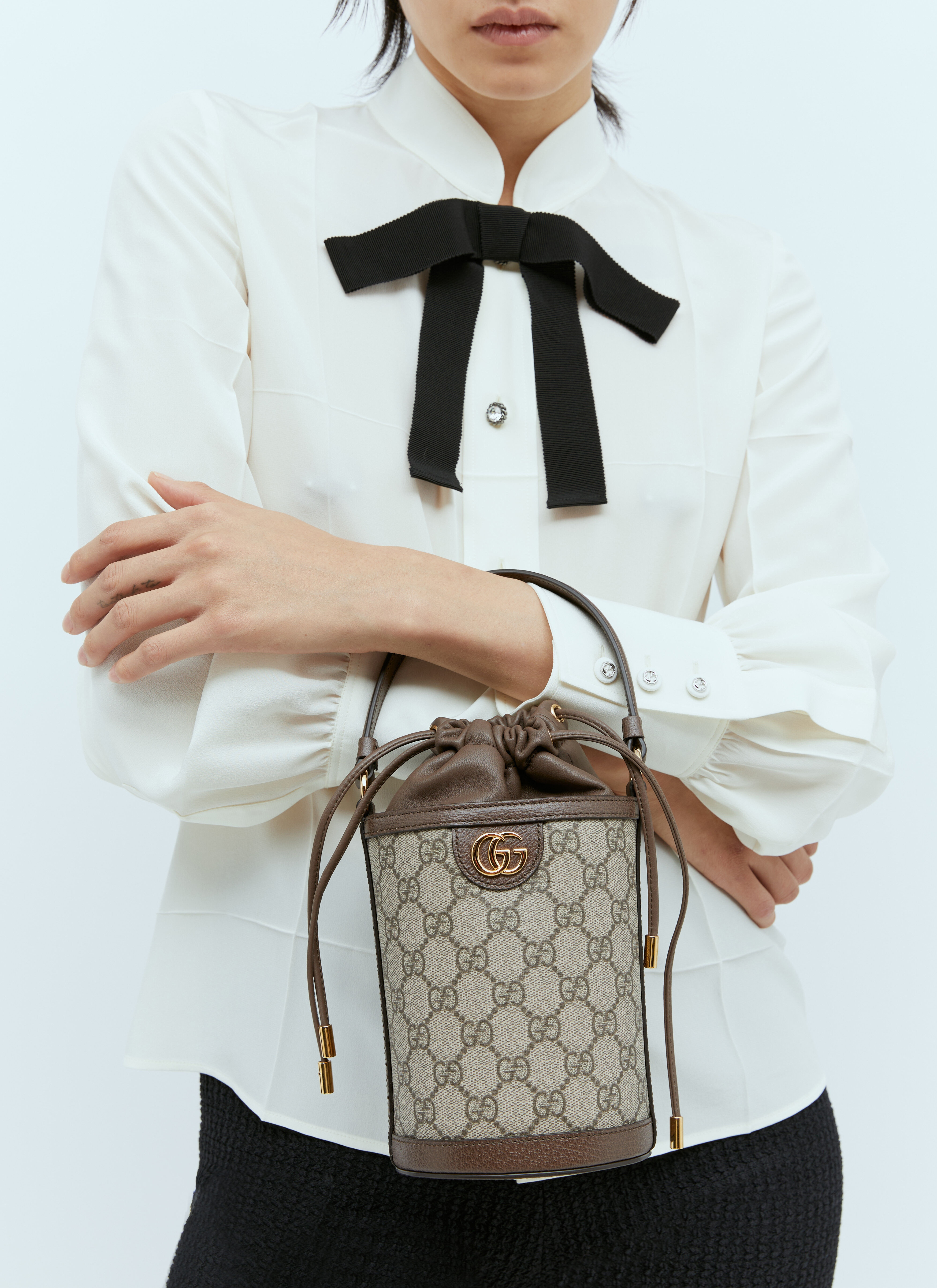 GUCCI｜ (760199 9AAD9 8341) Gucci Ophidia Mini Bucket Bag Shop Authentic at SASOM
