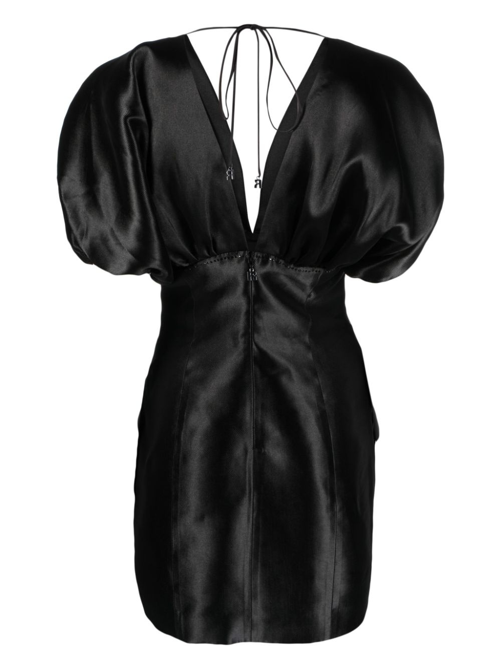 rhinestone-embellished crepe minidress - 2