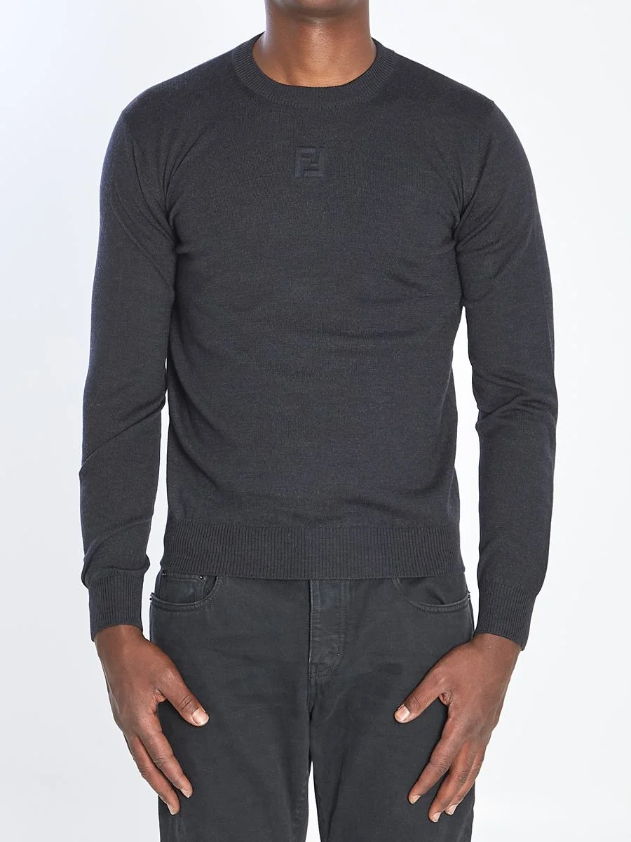 Fendi Ff Pullover In Virgin Wool - 1