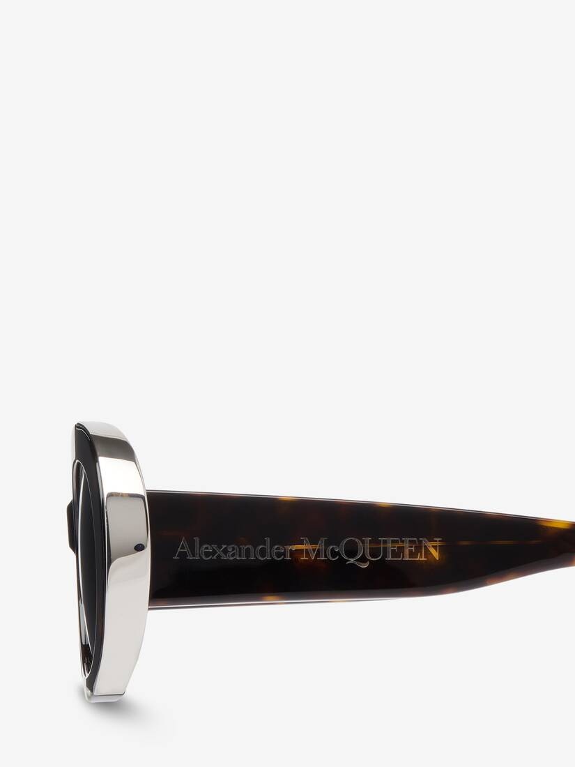 Women's The Grip Oval Sunglasses in Havana/brown - 4