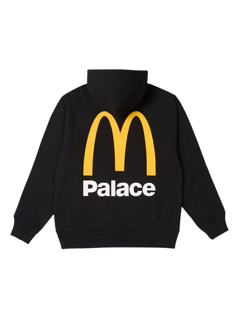 PALACE x McDonald's logo-print hoodie outlook