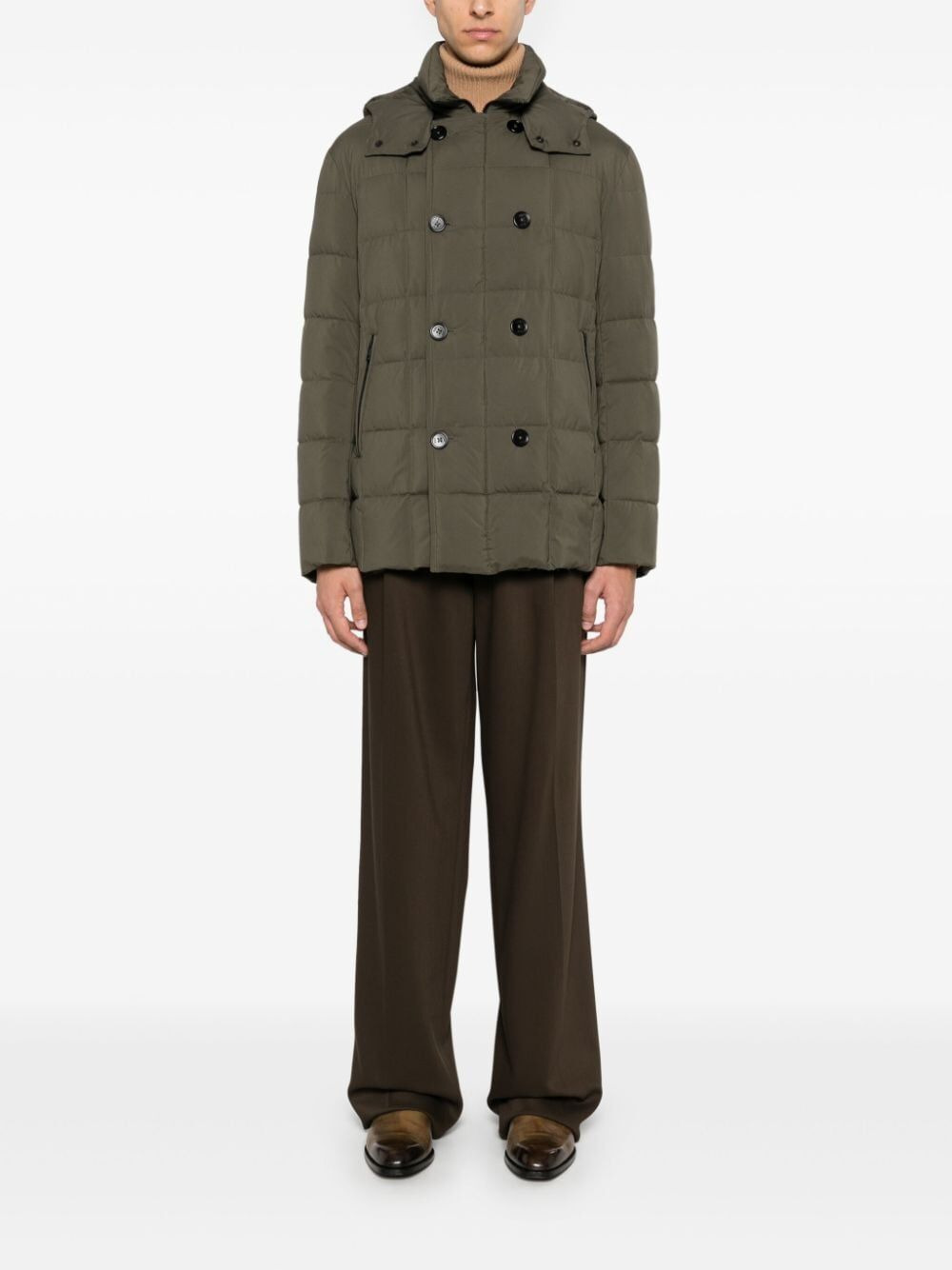 FAY - Fay Men Double Breast Padded Bomber Jacket - 5