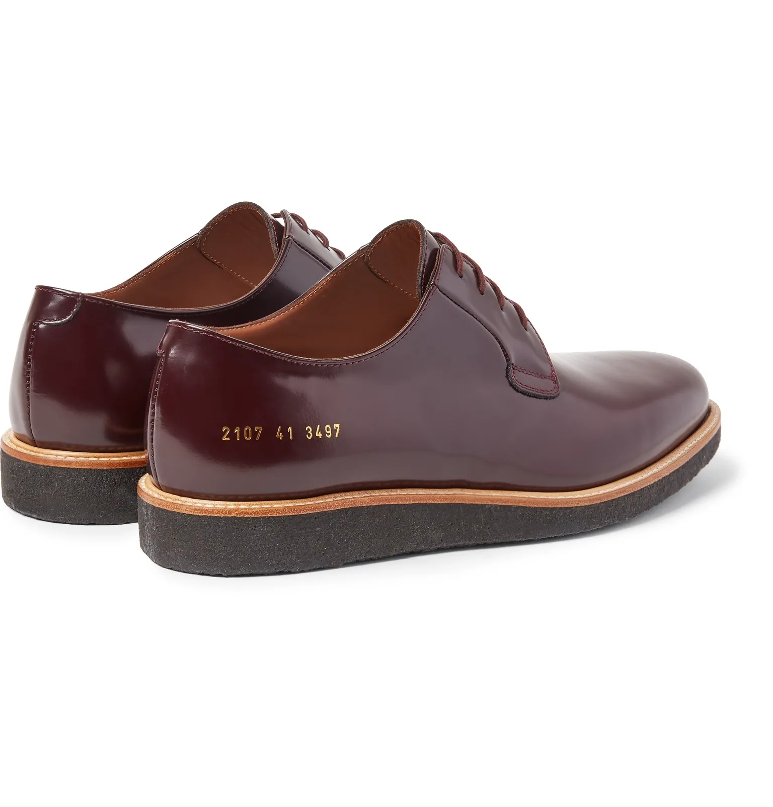 Polished-Leather Derby Shoes - 6