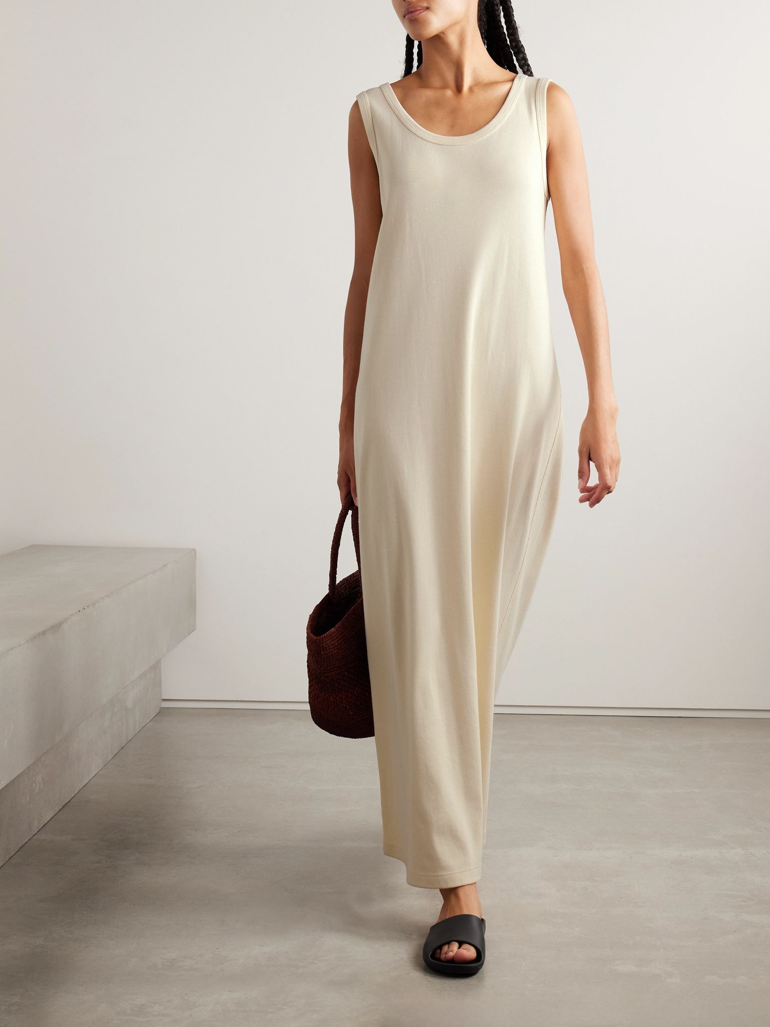 Tetzi cotton maxi dress Beige - 2