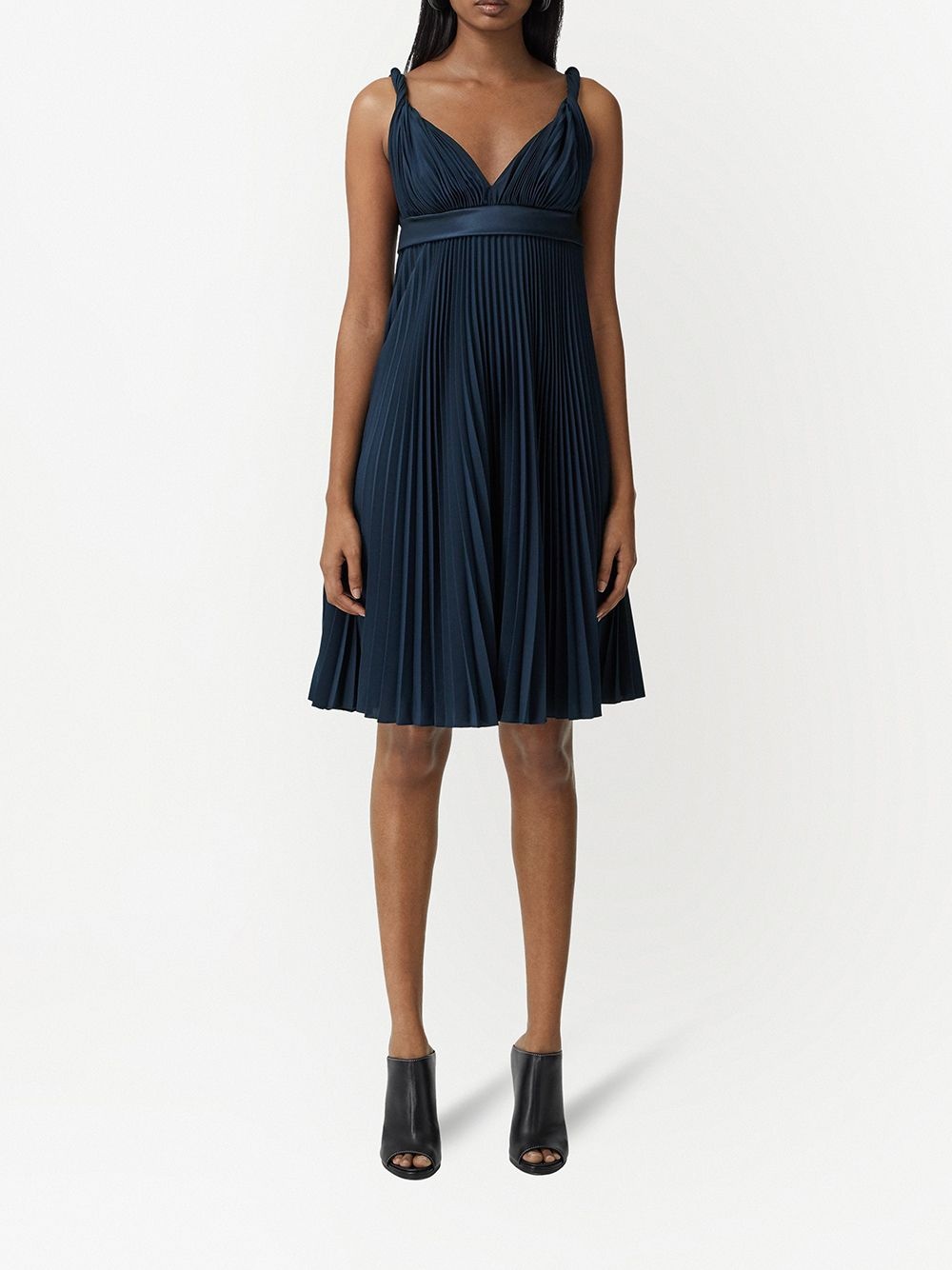 empire-line pleated dress - 3