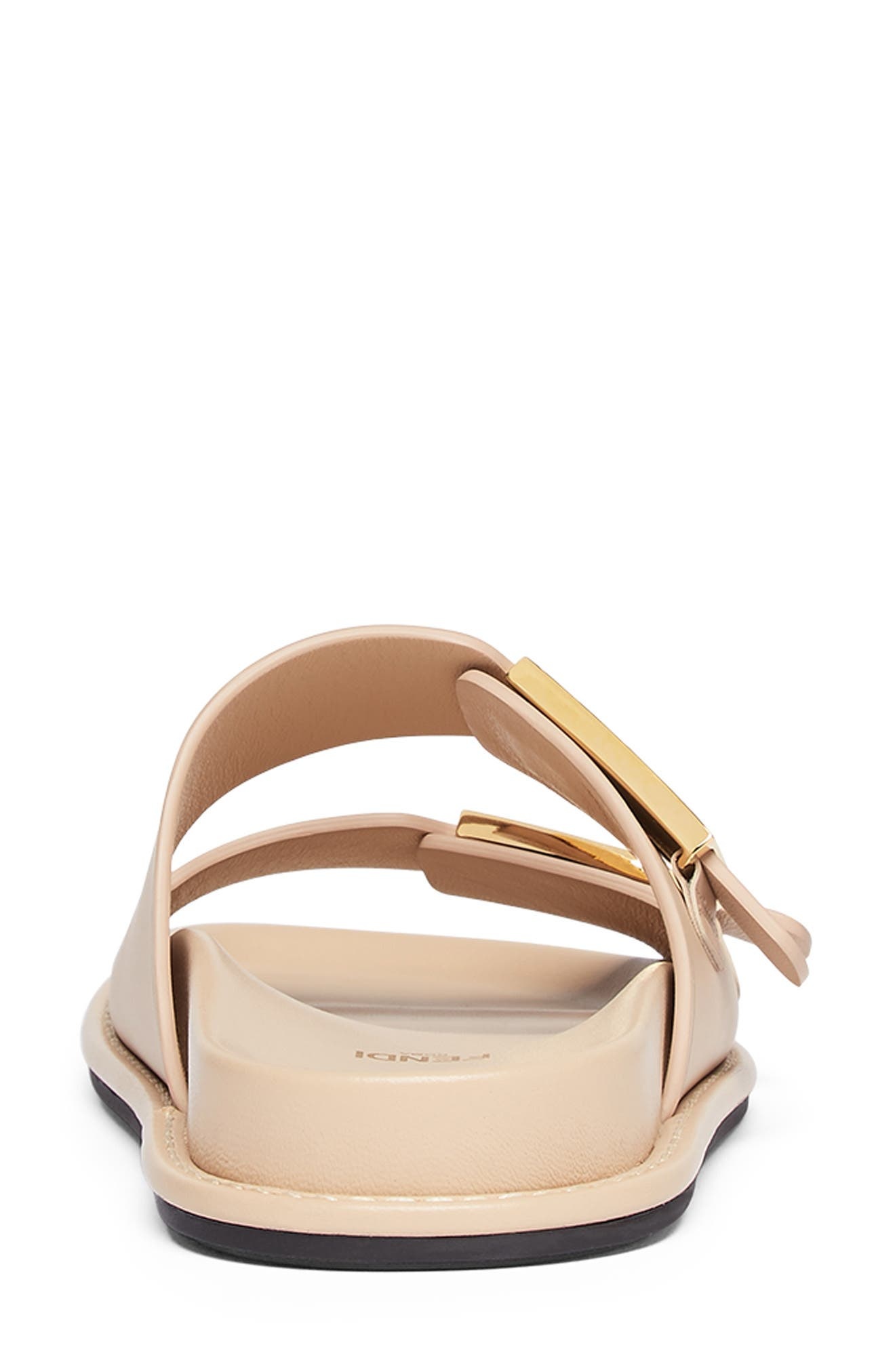 Fendi Feel Dual Strap Slide Sandal in Buff at Nordstrom - 4