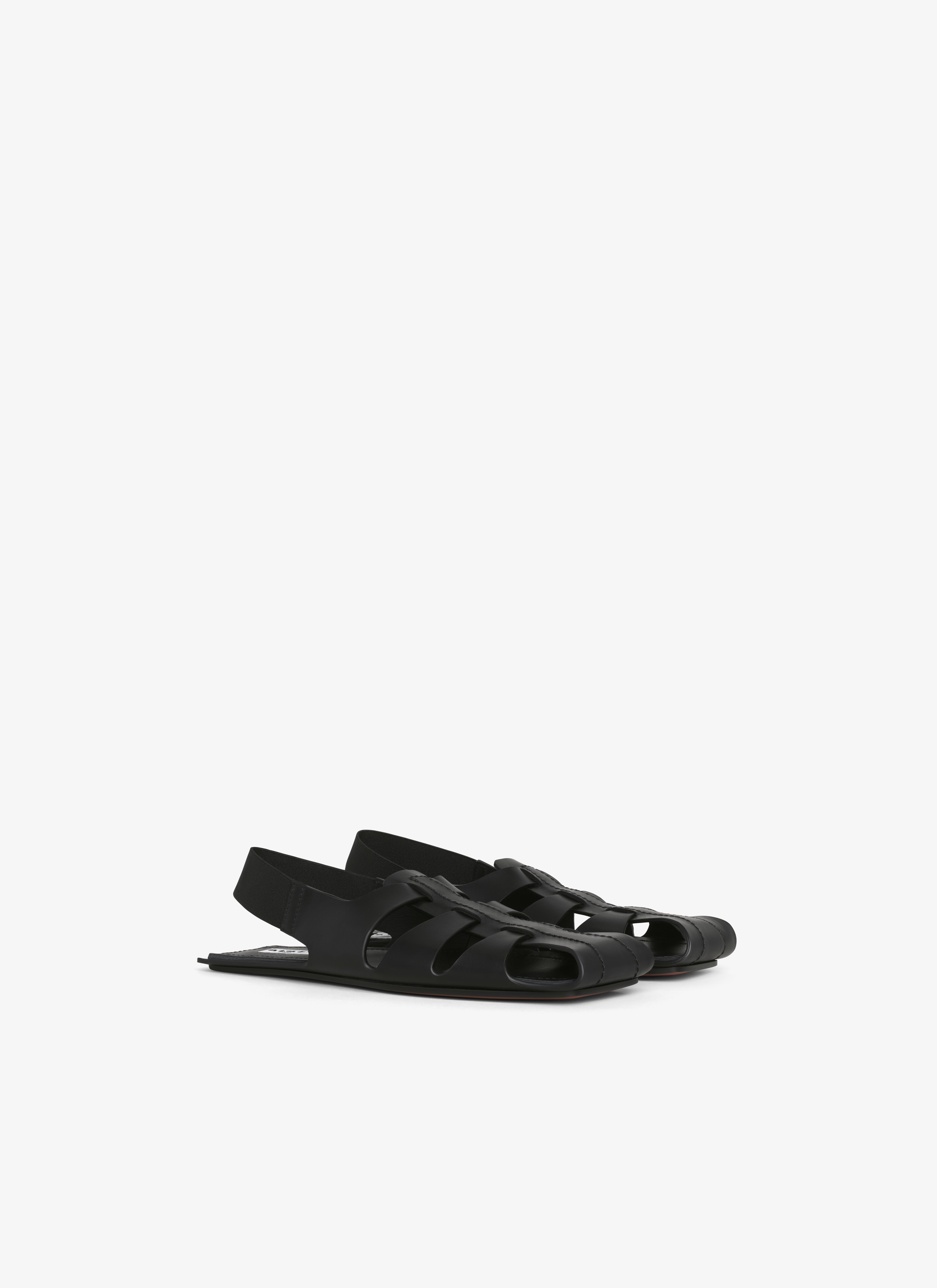 FOLDED FLAT SANDALS IN CALFSKIN - 2
